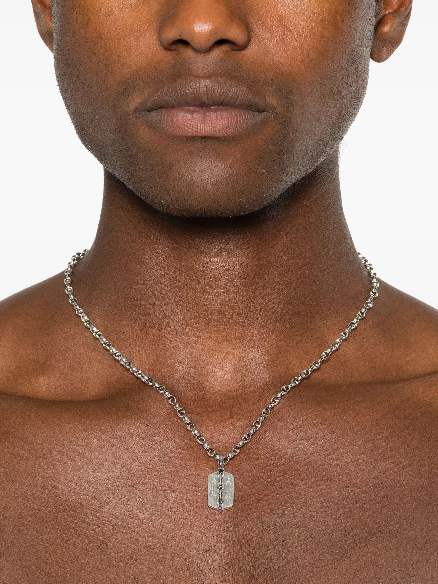 medium Thorn Razer Tag necklace