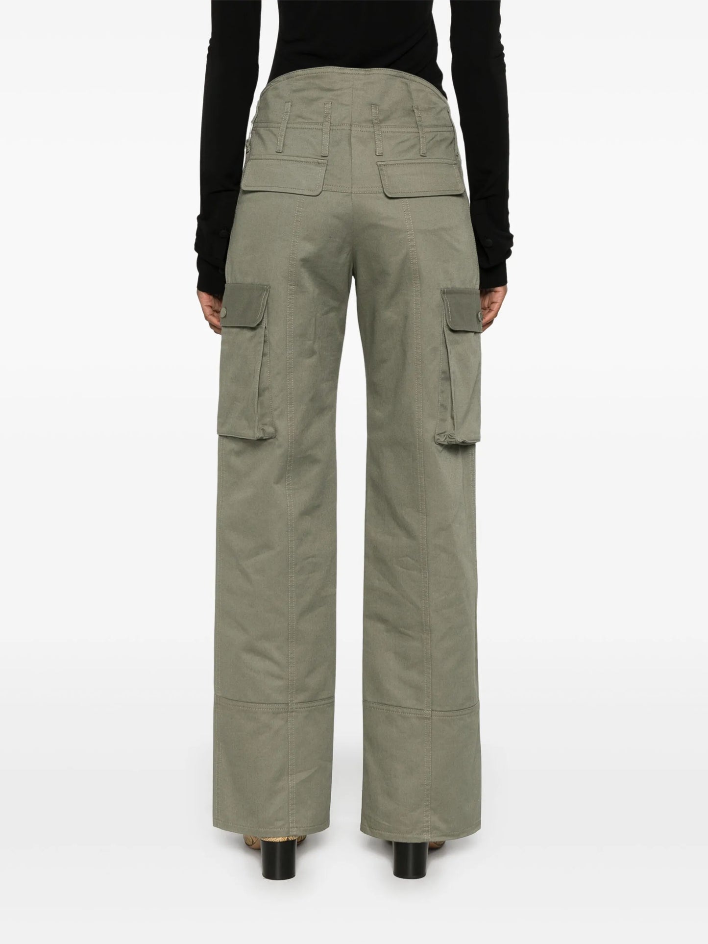 straight-leg cargo trousers