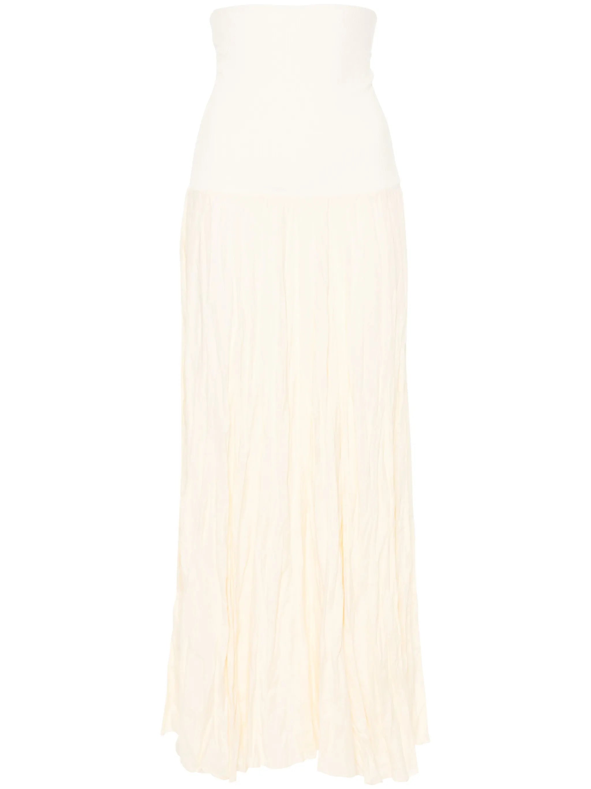 Light Sound crinkled midi skirt