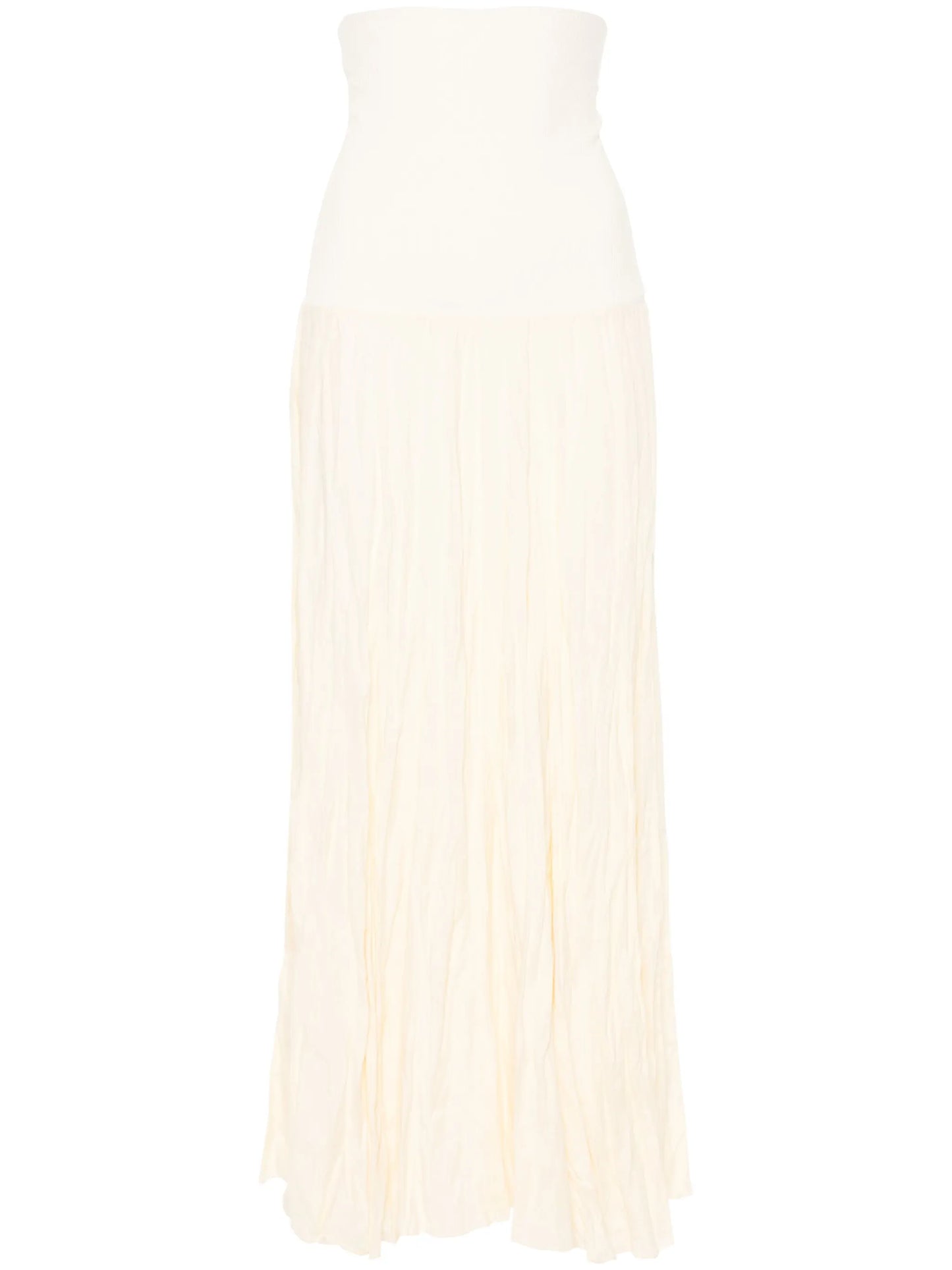 Light Sound crinkled midi skirt