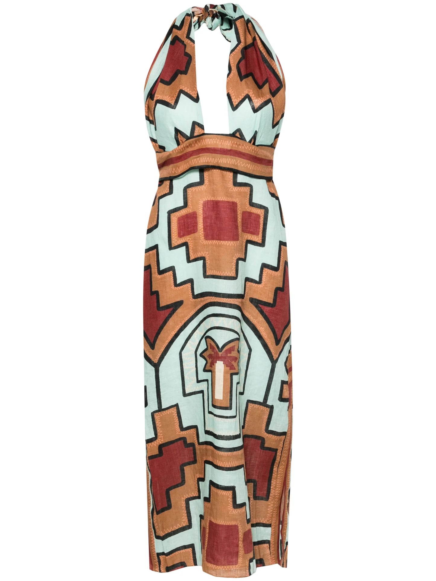 Energetic linen midi dress