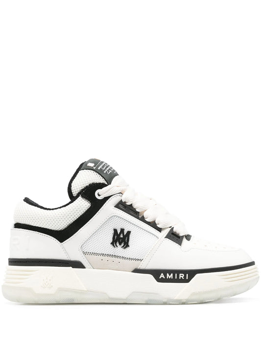 MA-1 panelled leather sneakers