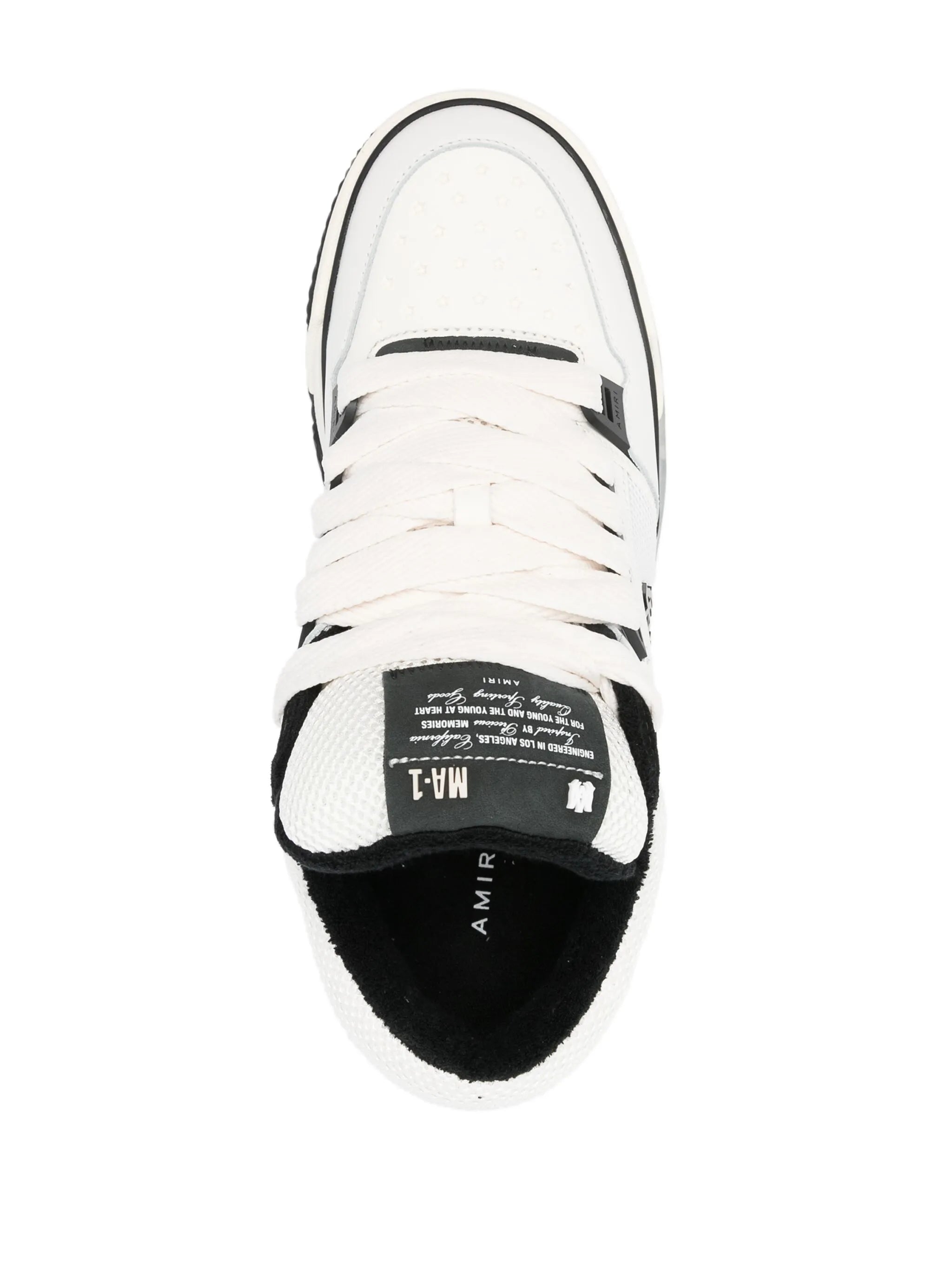MA-1 panelled leather sneakers