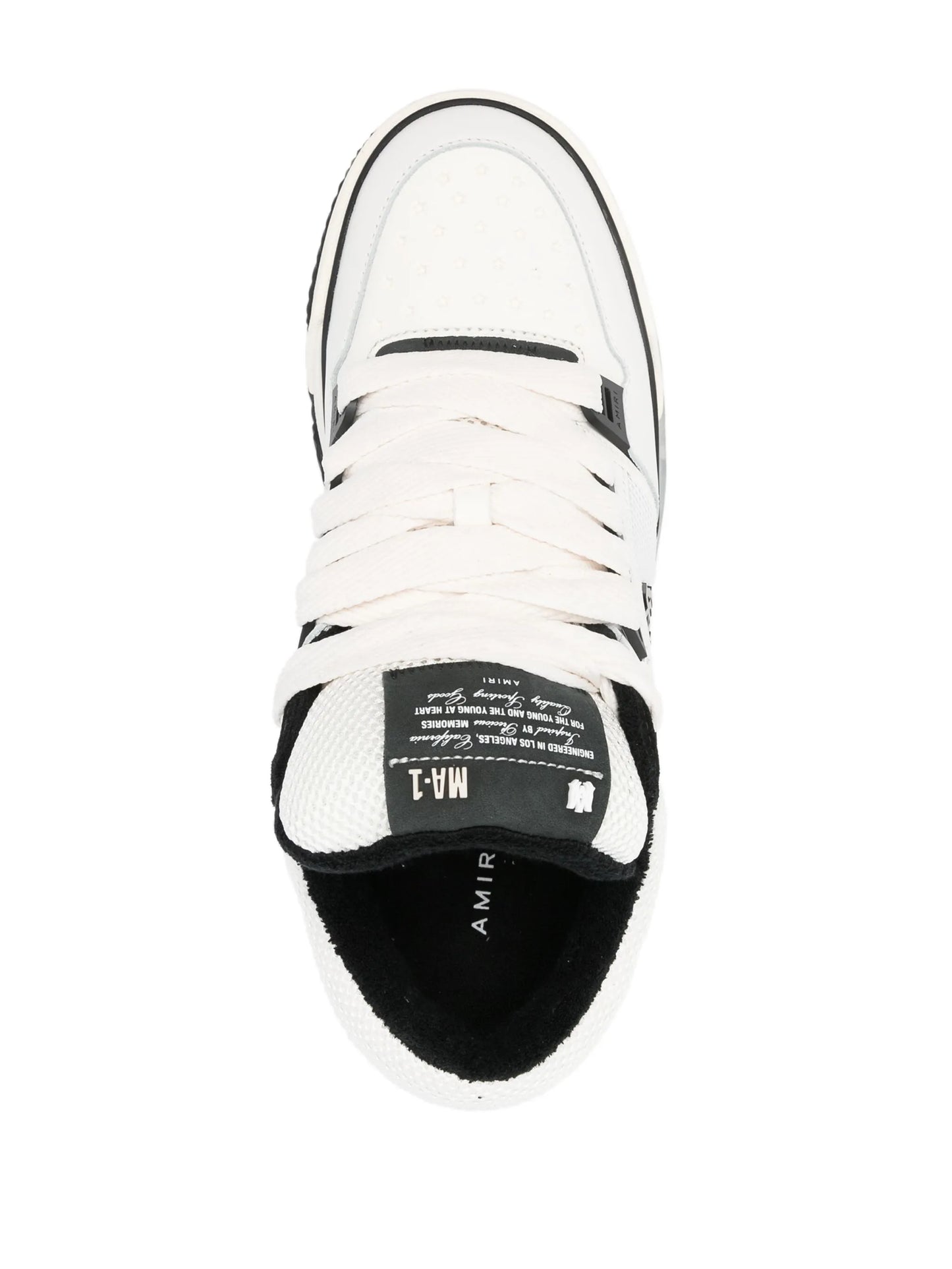 MA-1 panelled leather sneakers