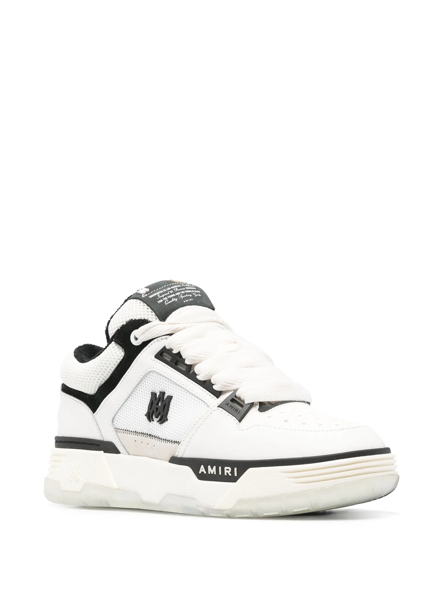 MA-1 panelled leather sneakers