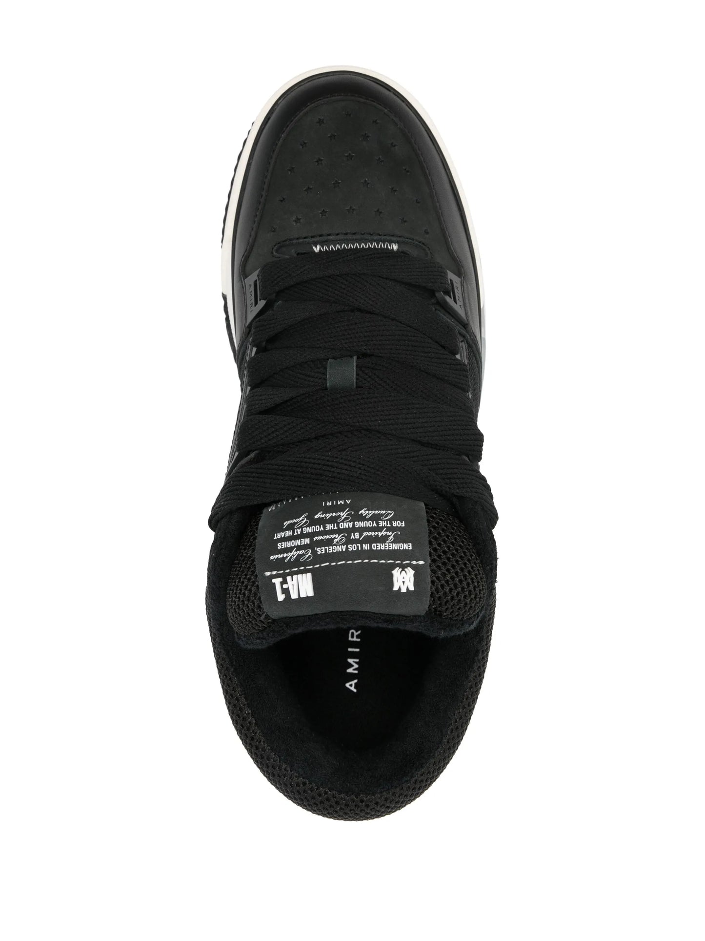 MA-1 panelled leather sneakers