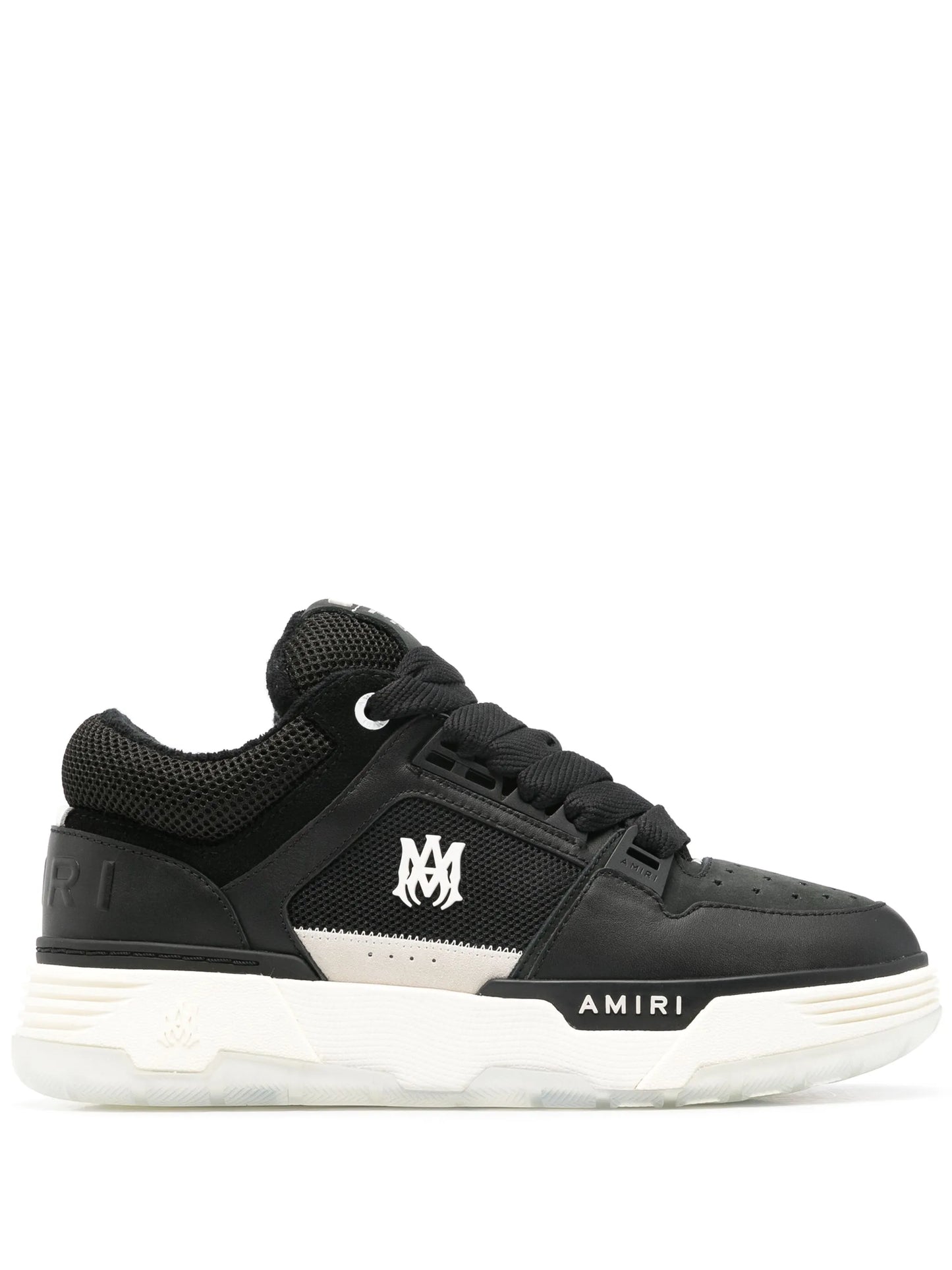 MA-1 panelled leather sneakers