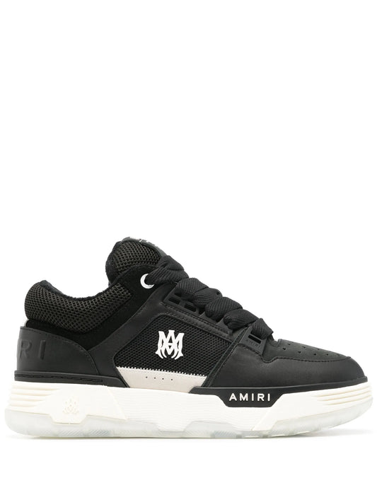 MA-1 panelled leather sneakers