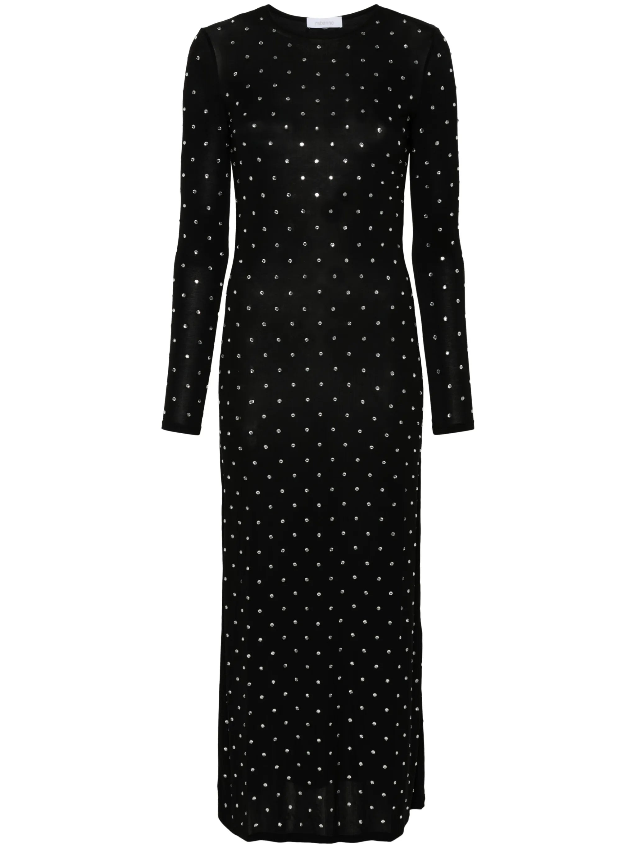 crystal-embellished maxi dress