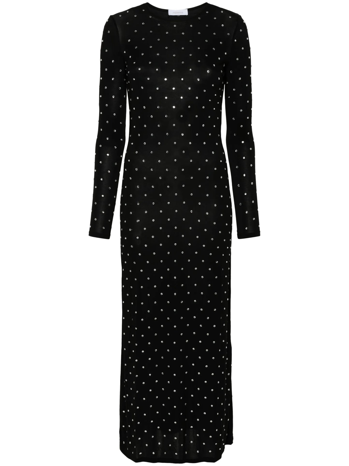 crystal-embellished maxi dress