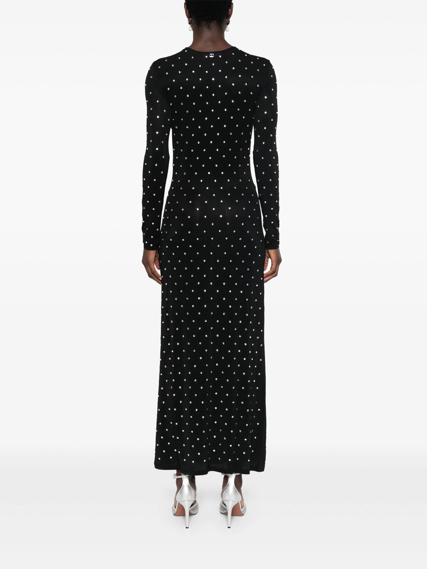 crystal-embellished maxi dress