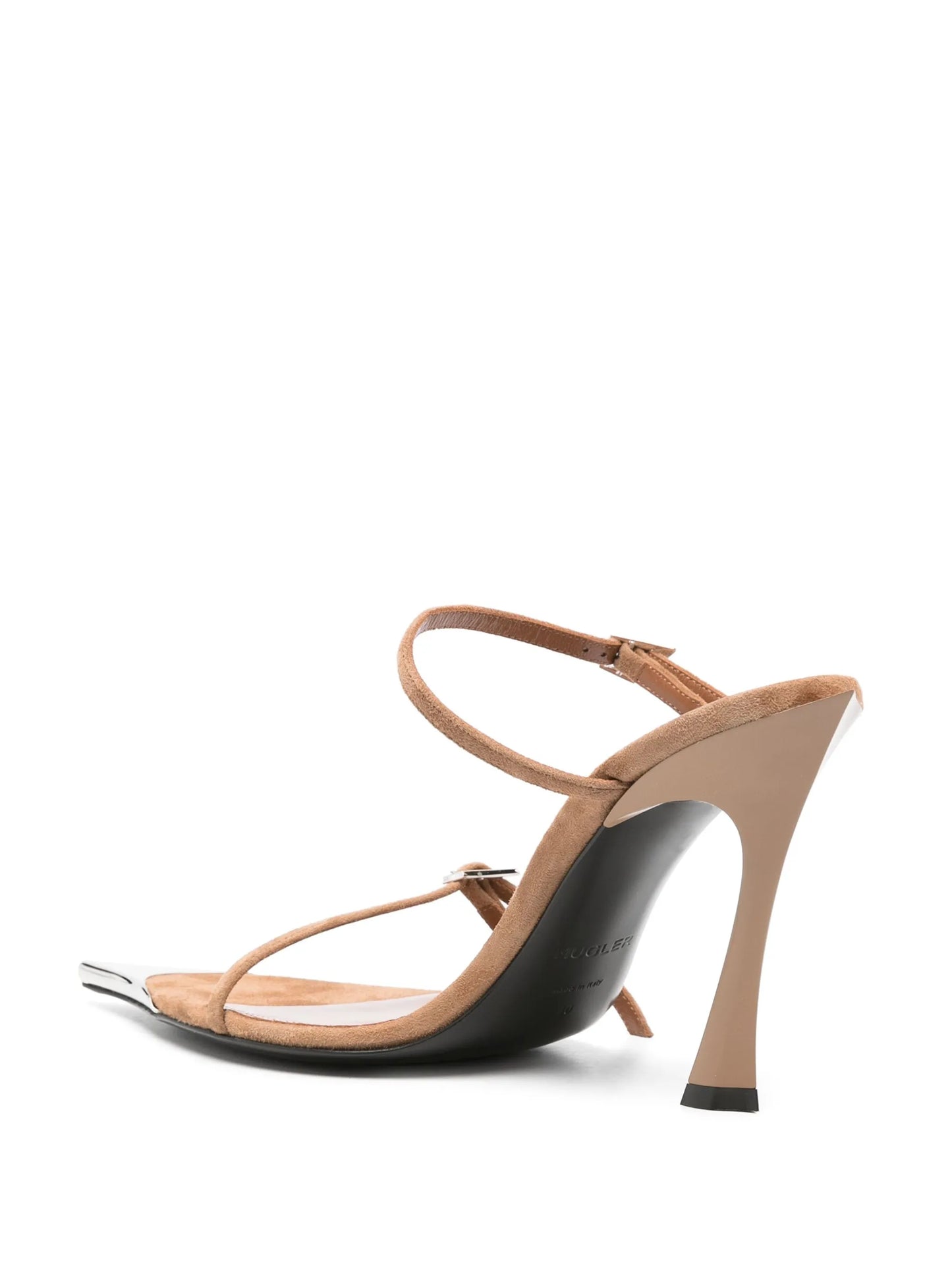 95mm double-strap suede sandals