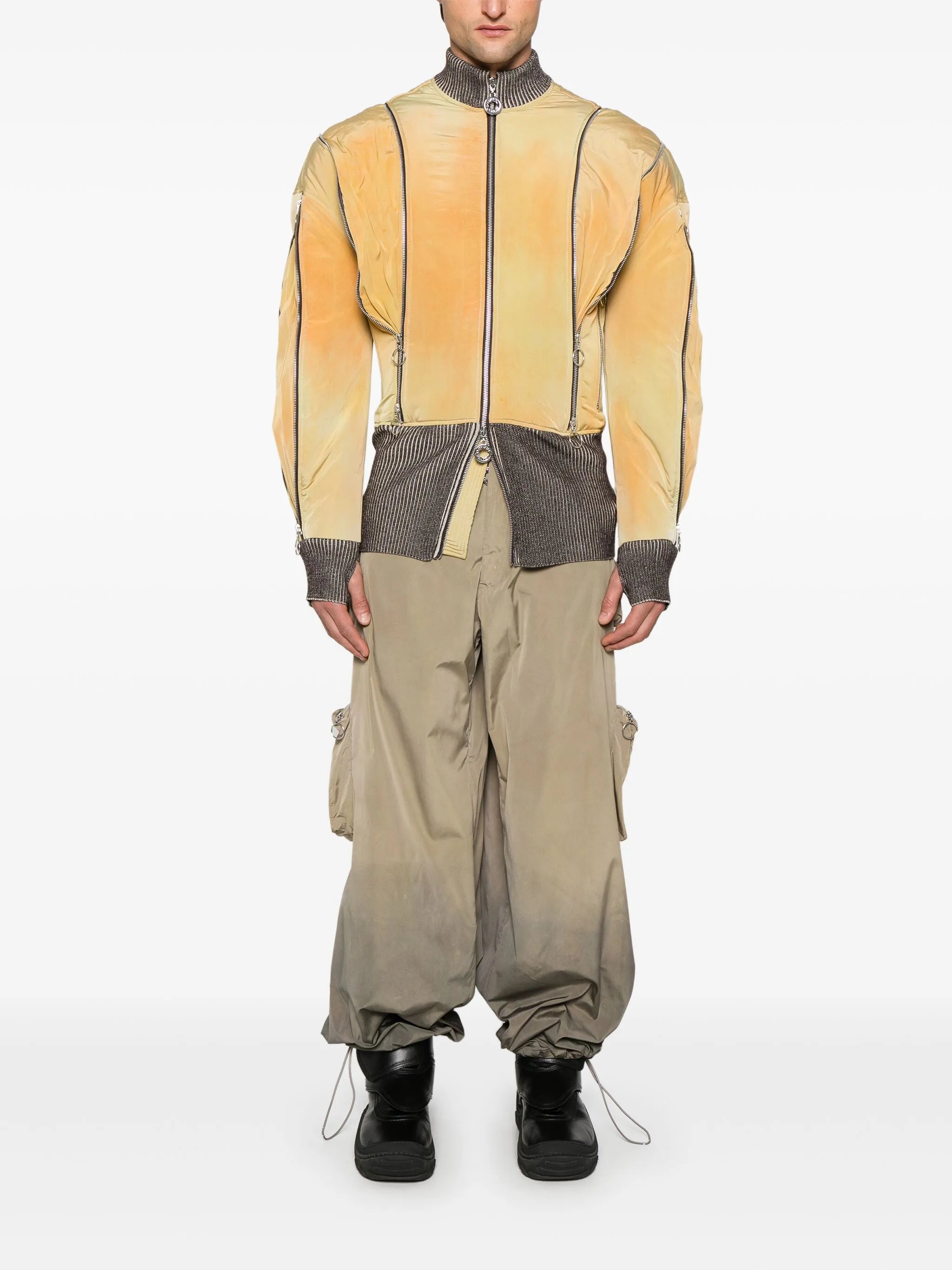 adjustable bomber jacket