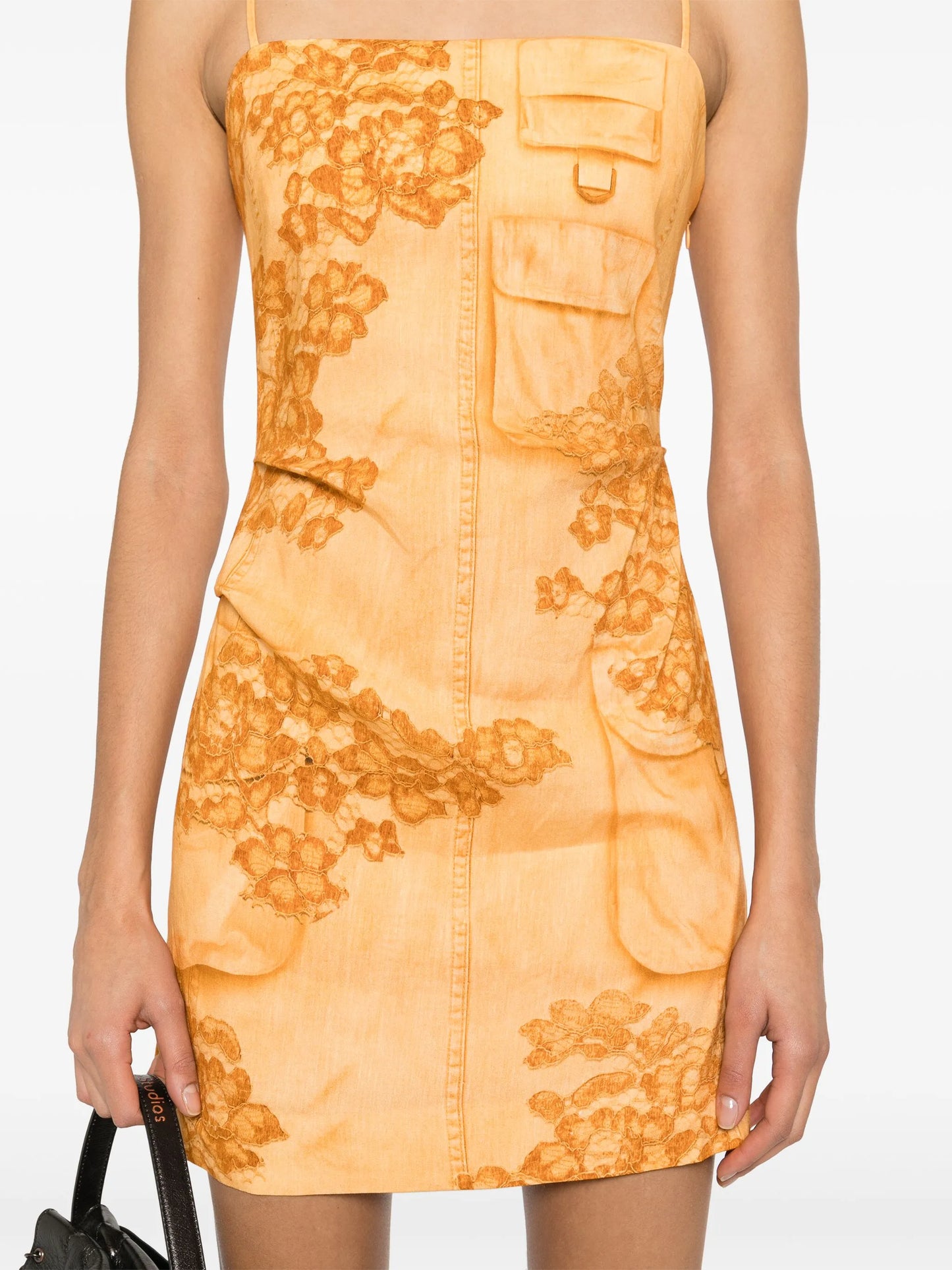 trompe l'oeil-print mini dress