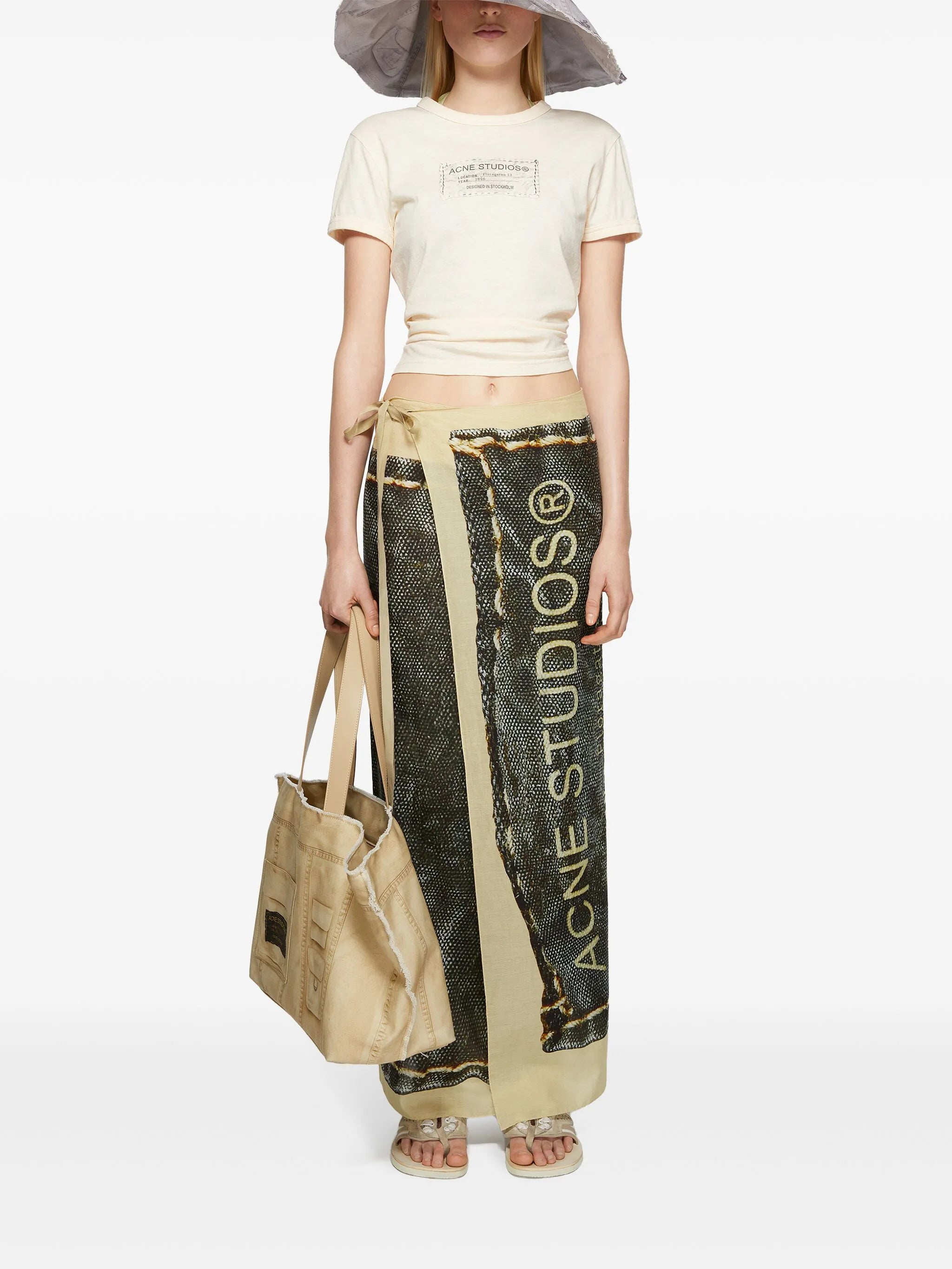printed cotton scarf
