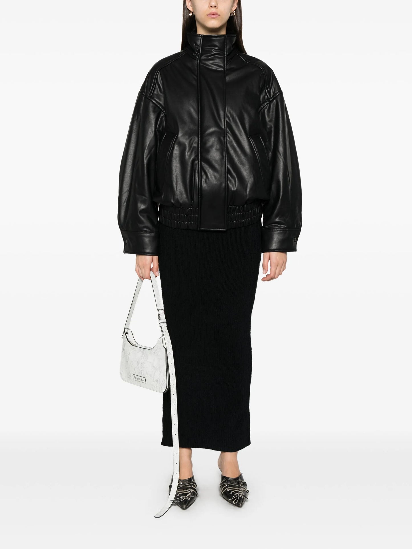 logo-patch bomber jacket