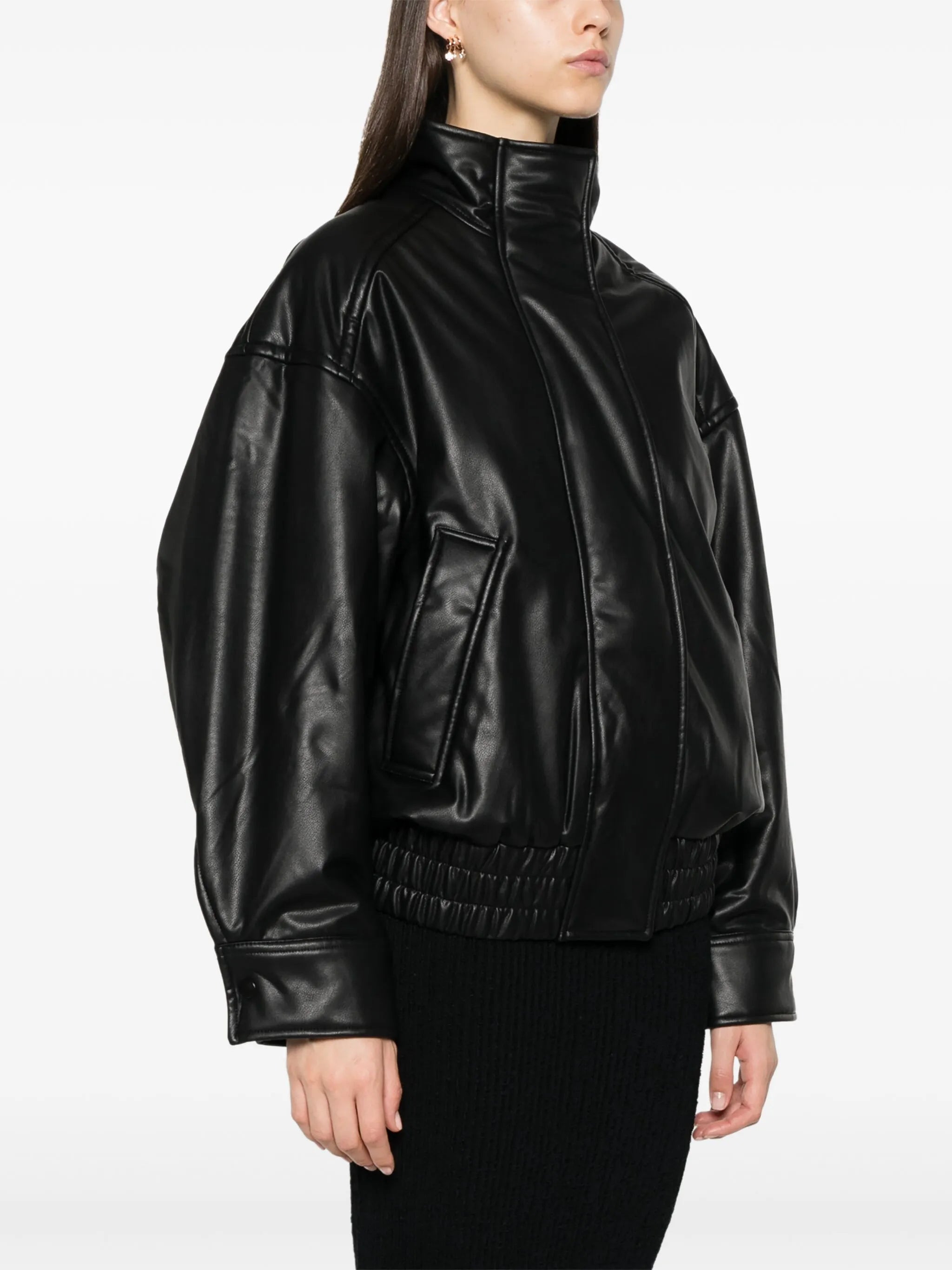 logo-patch bomber jacket