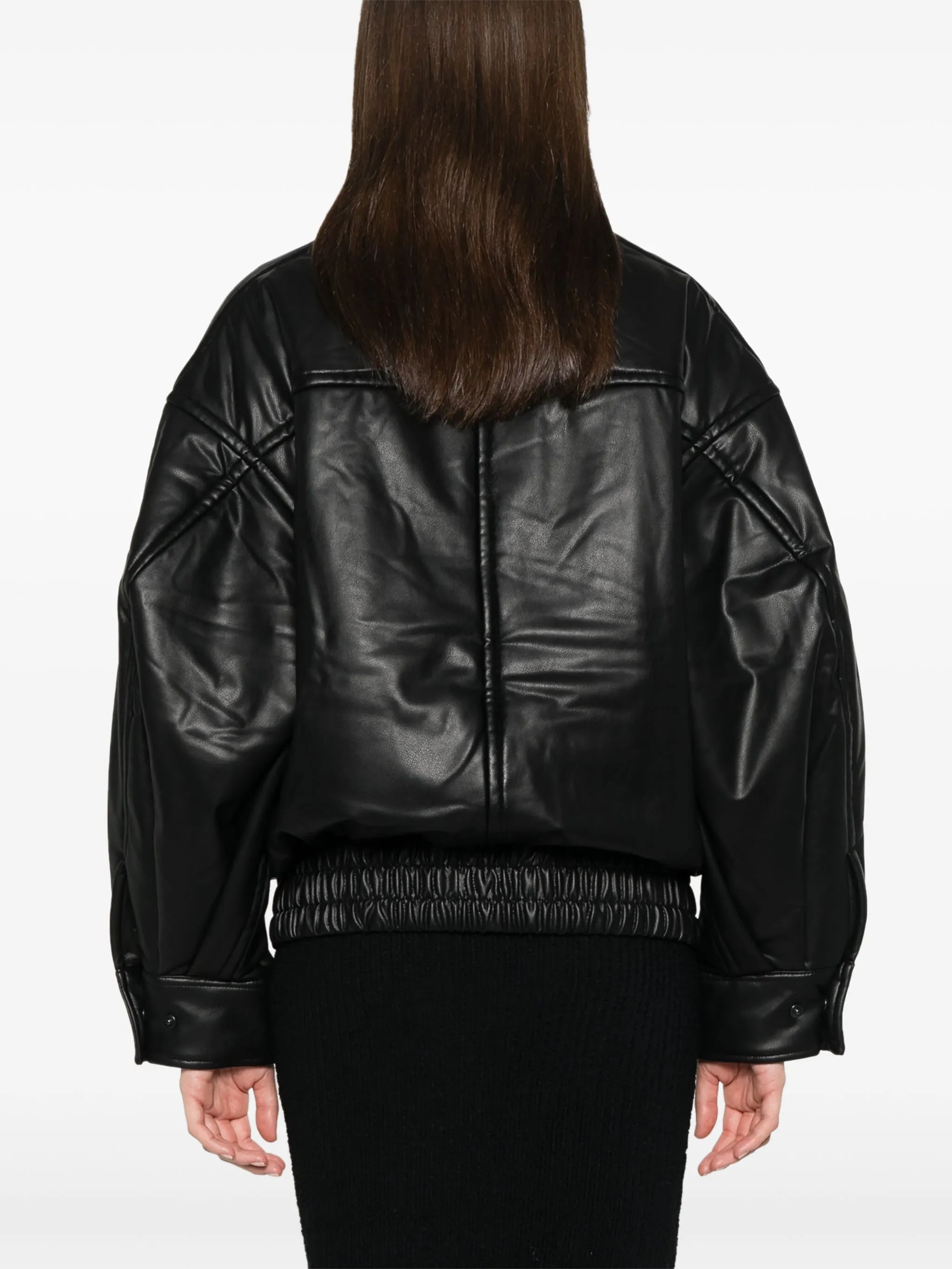 logo-patch bomber jacket
