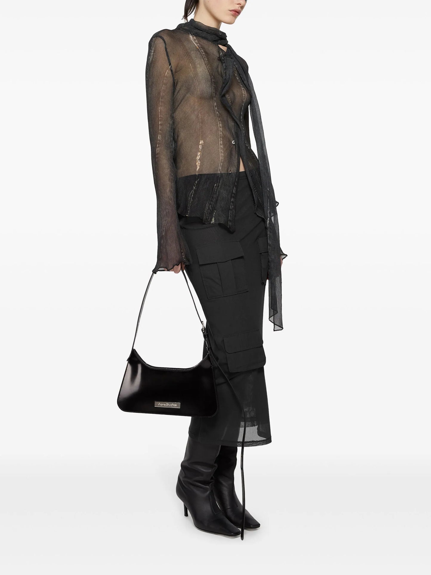 cargo mesh skirt