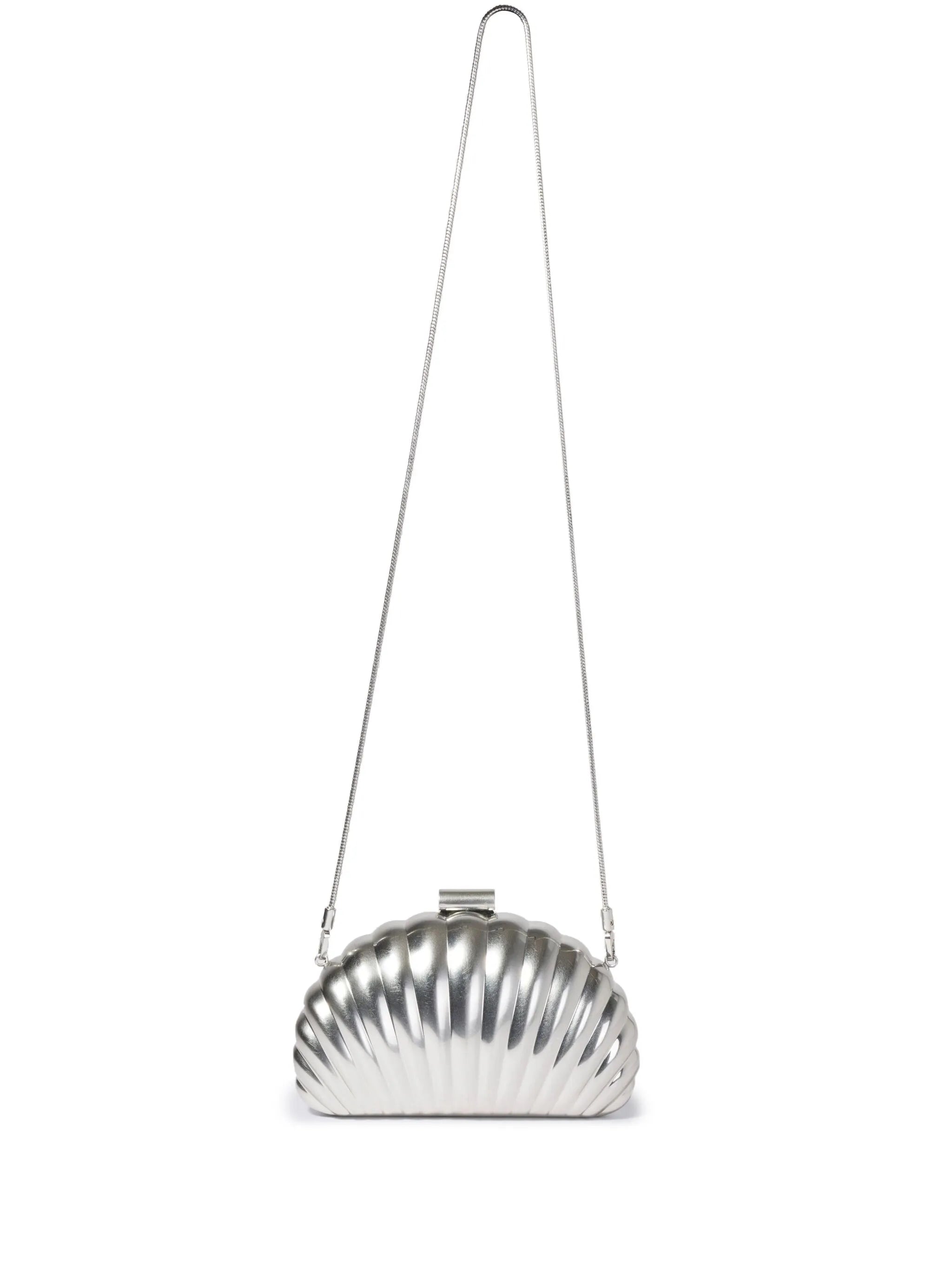 Monet shell-motif clutch bag