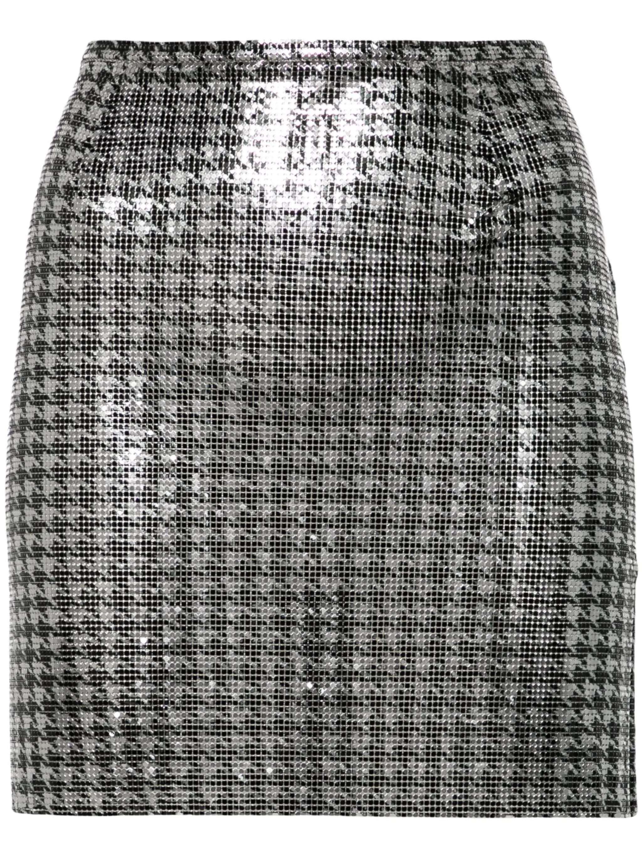 houndstooth mini skirt