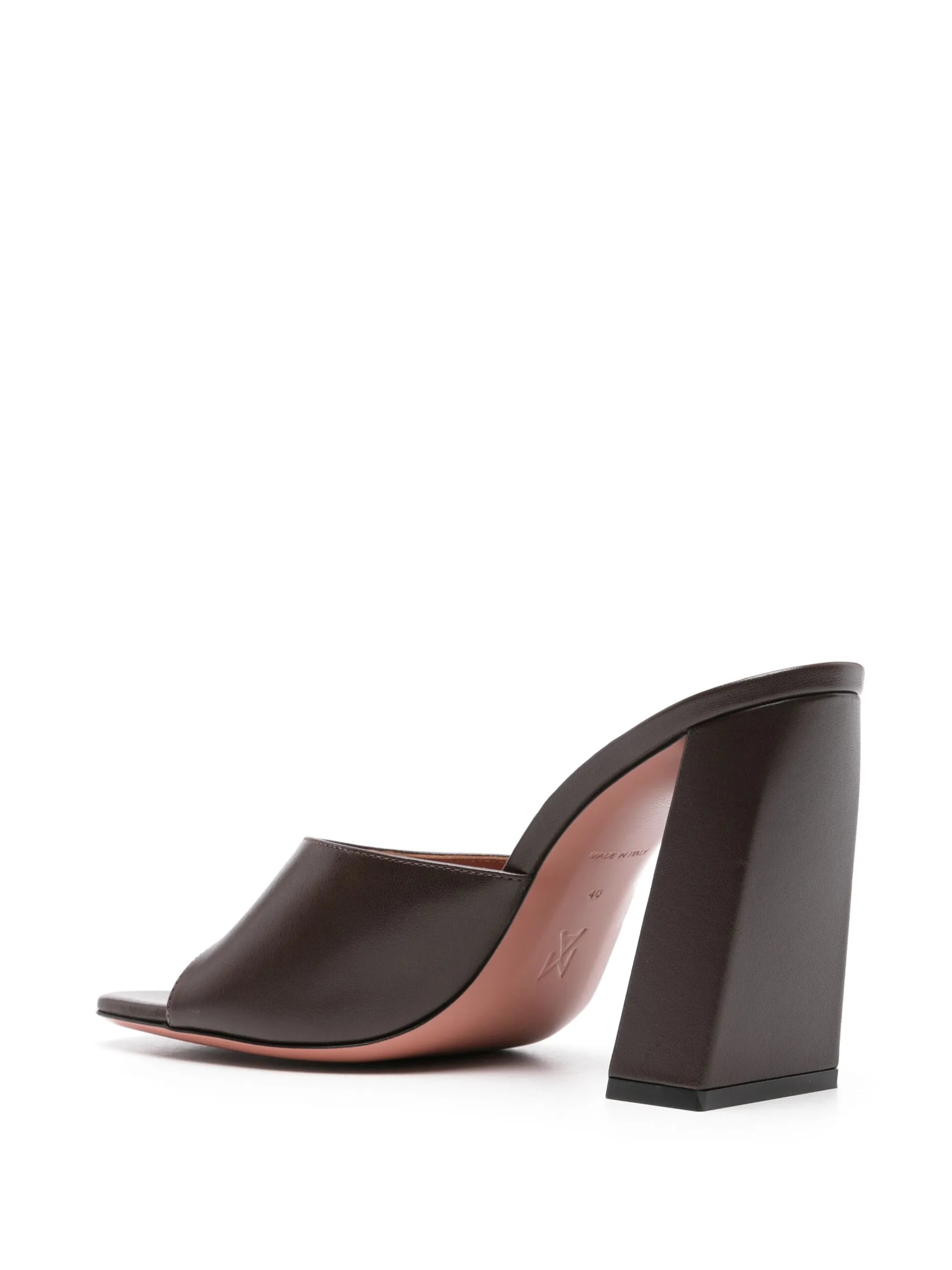 95mm Brigitte leather sandals