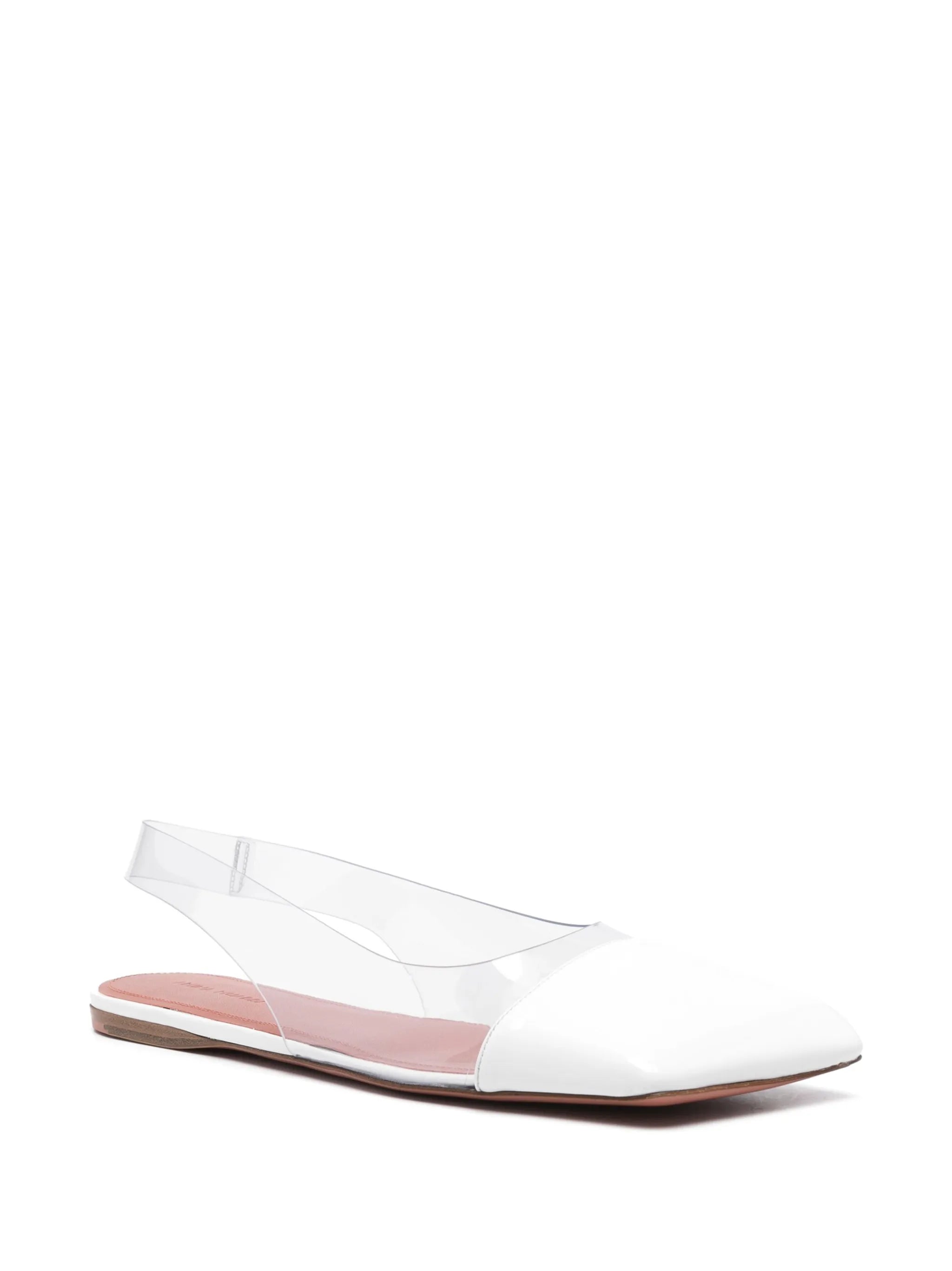 Ane square-toe ballerina shoes