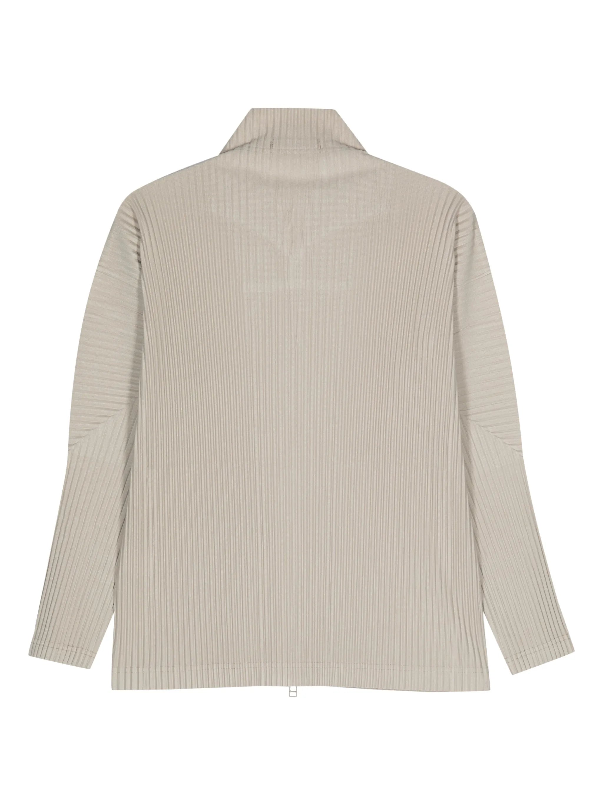 plissé zipped jacket