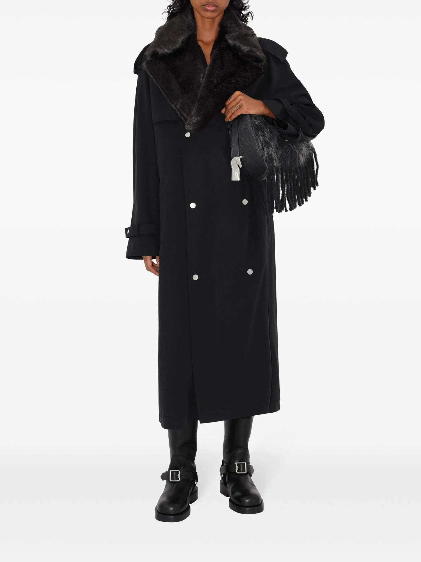 medium blanket leather shoulder bag