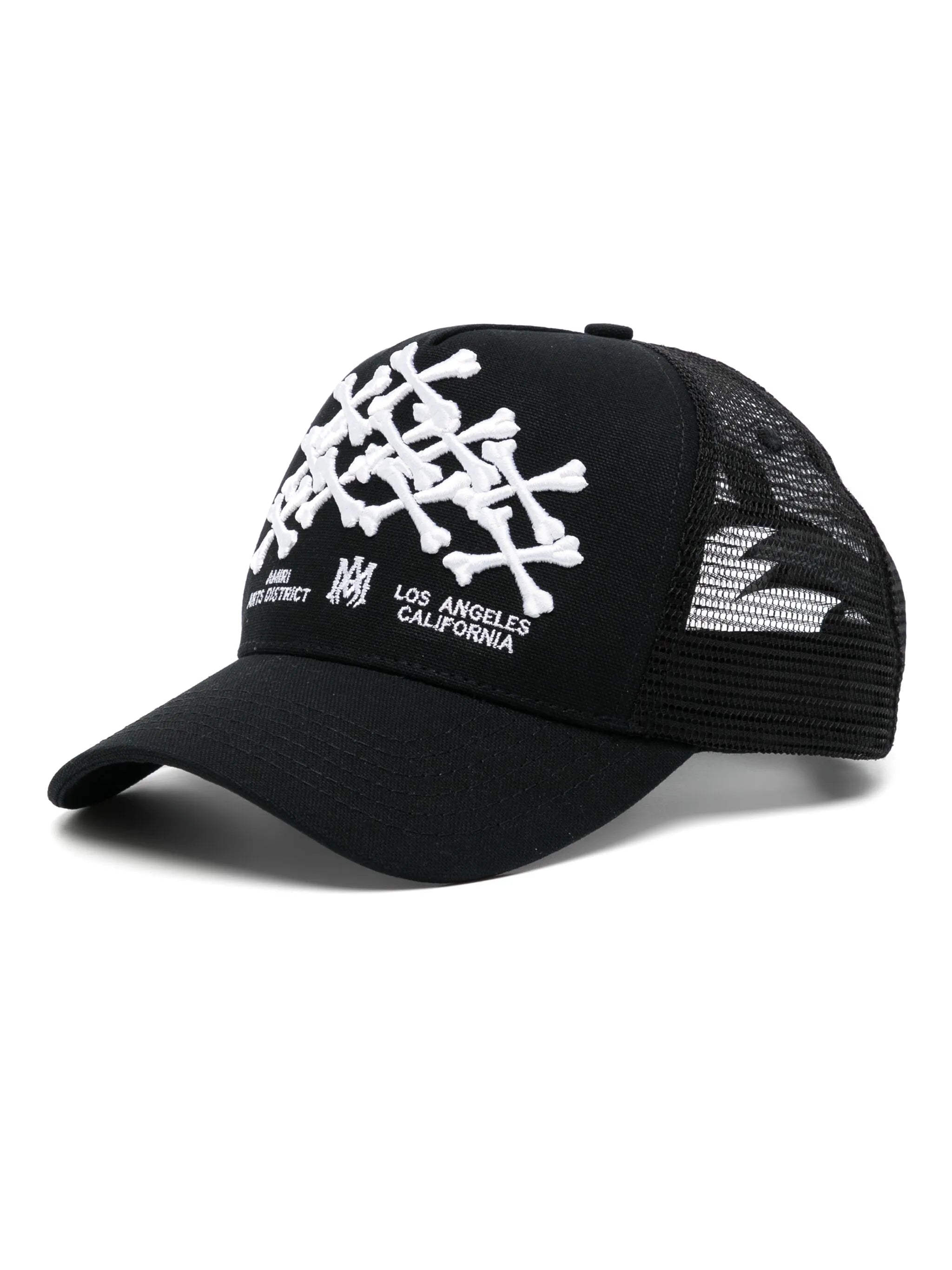 bones stacked trucker hat