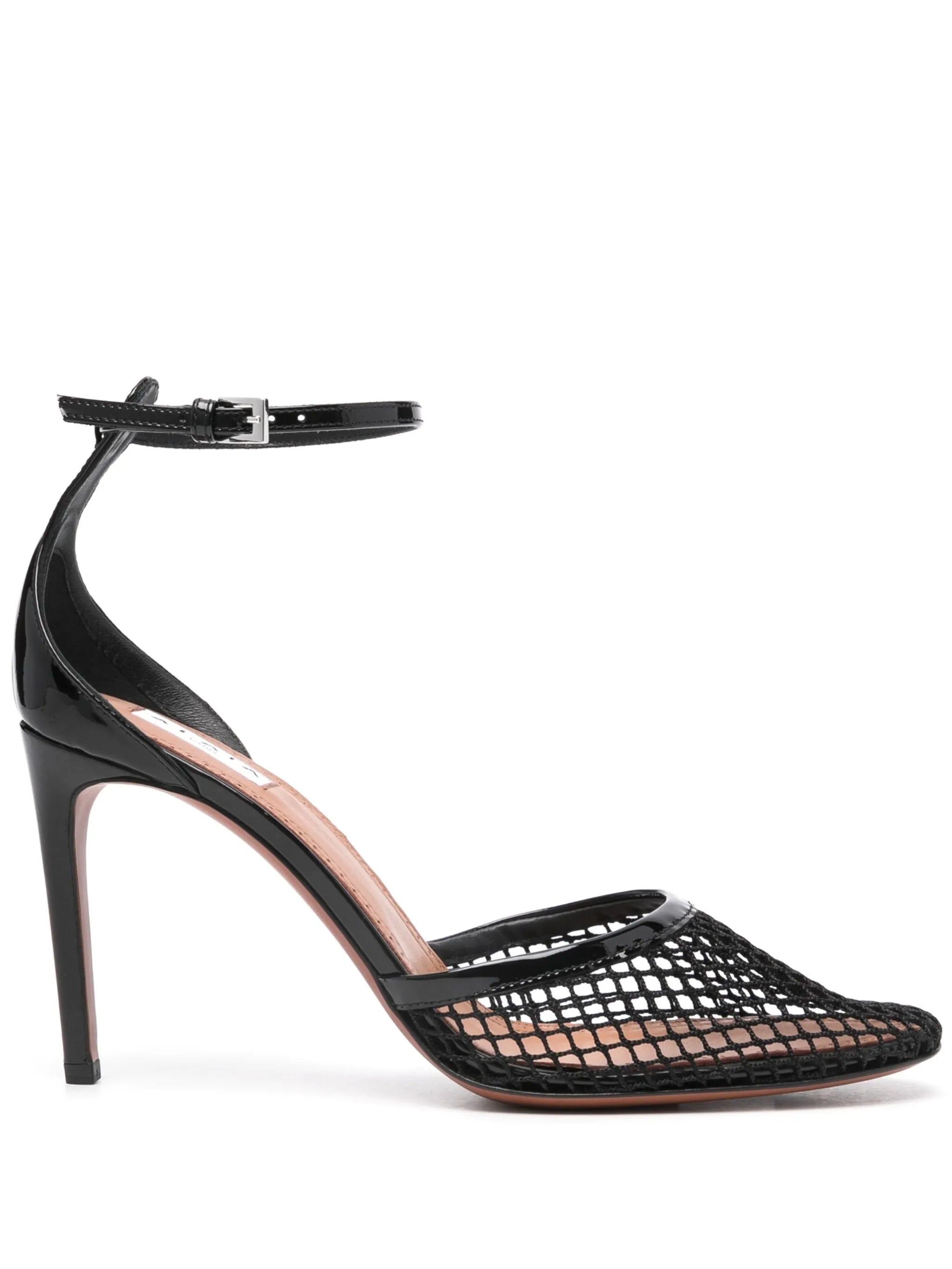 90mm fishnet pumps