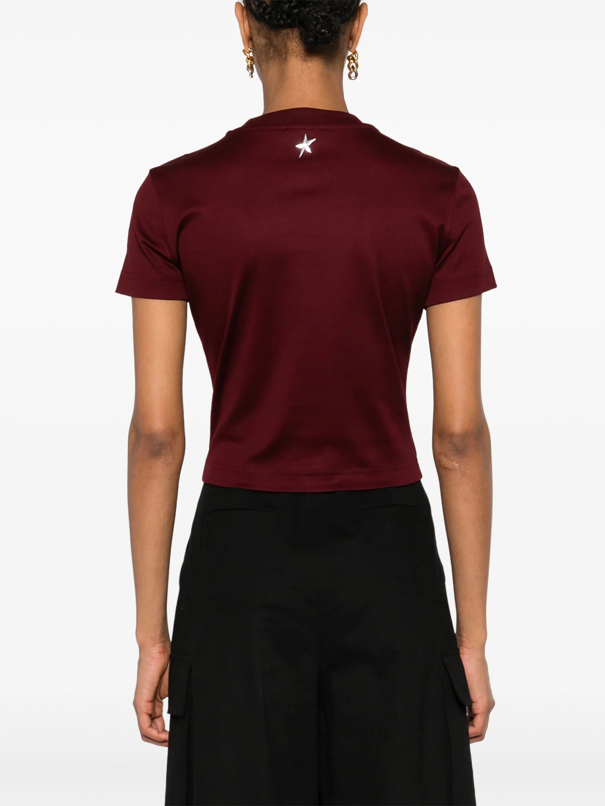 piercing-detail T-shirt