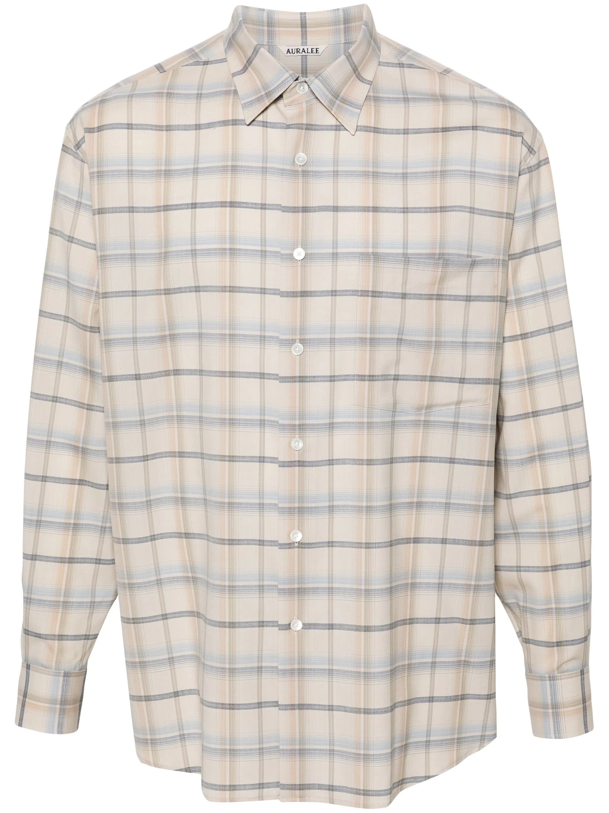 checked wool shirt