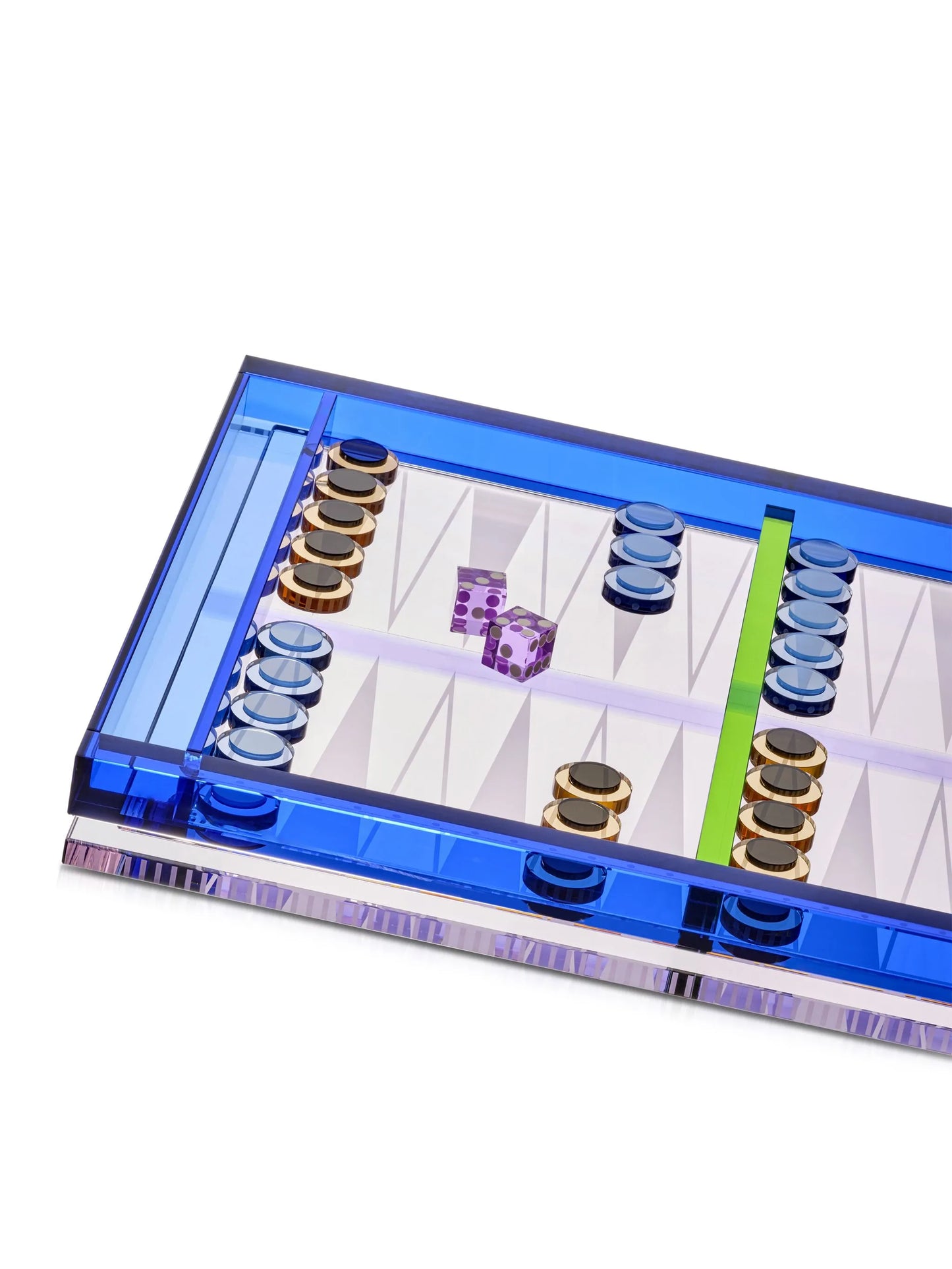 crystal backgammon set