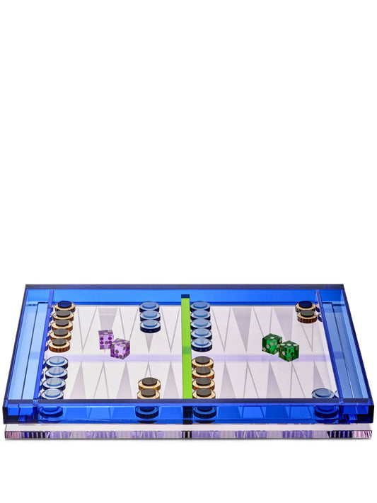 crystal backgammon set