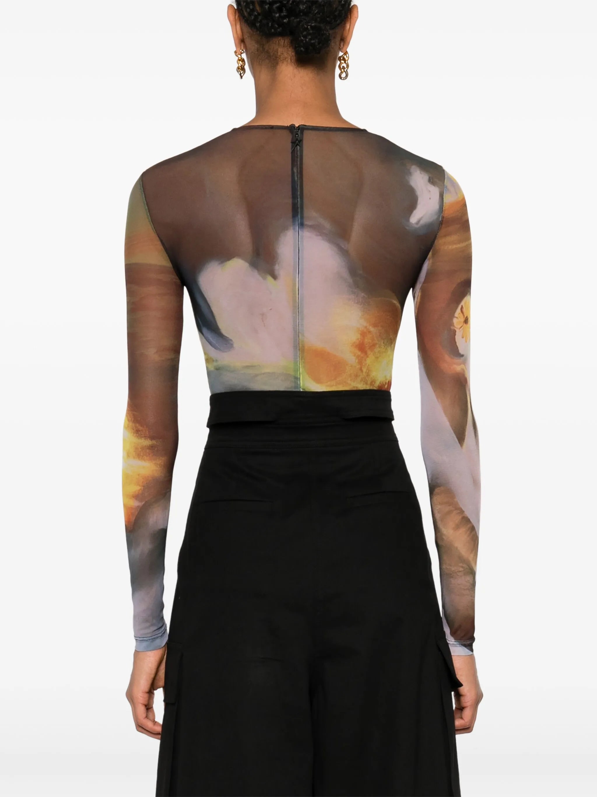 Sunset Sees sheer bodysuit