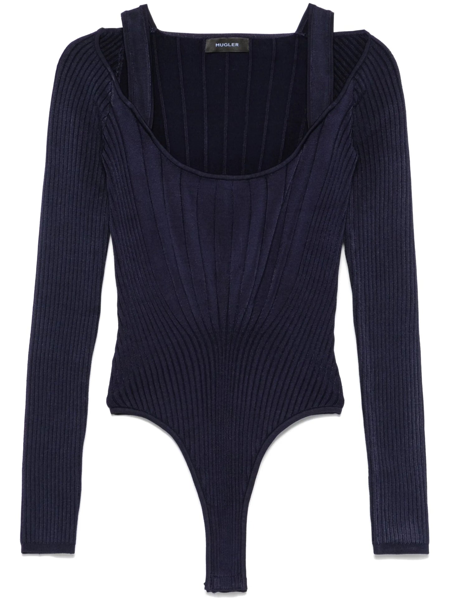 scoop-neck bodysuit