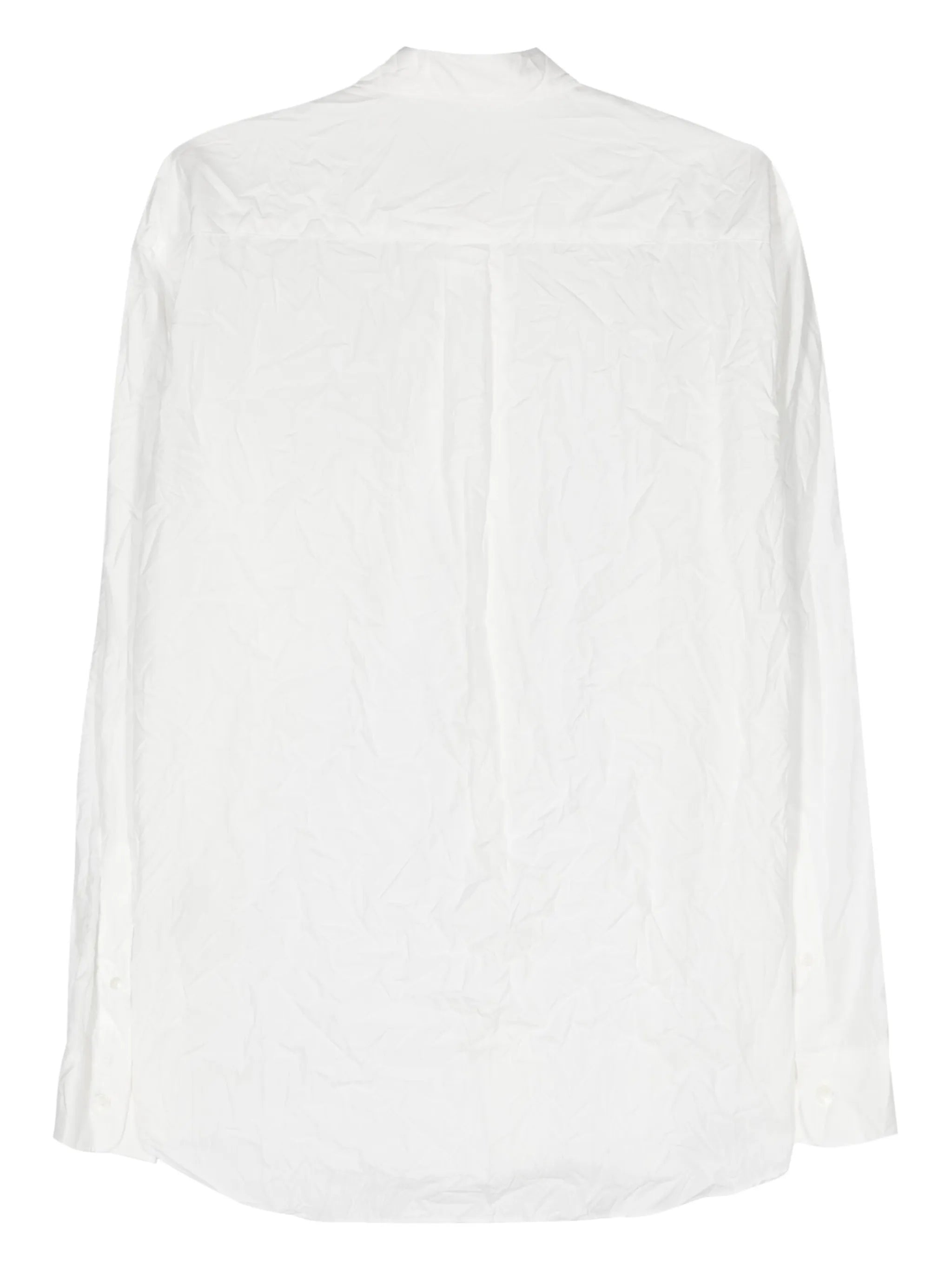wrinkled-effect cotton shirt