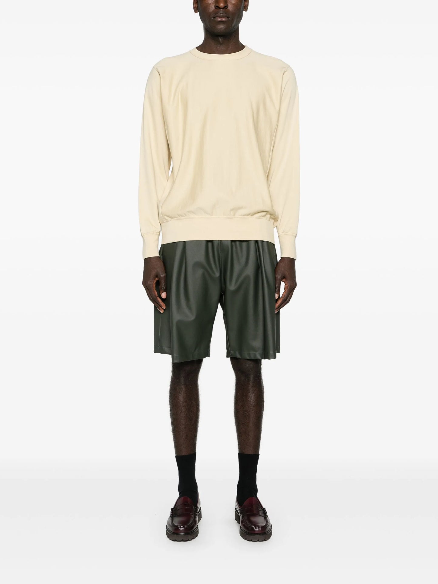 crew-neck cotton sweatshirt