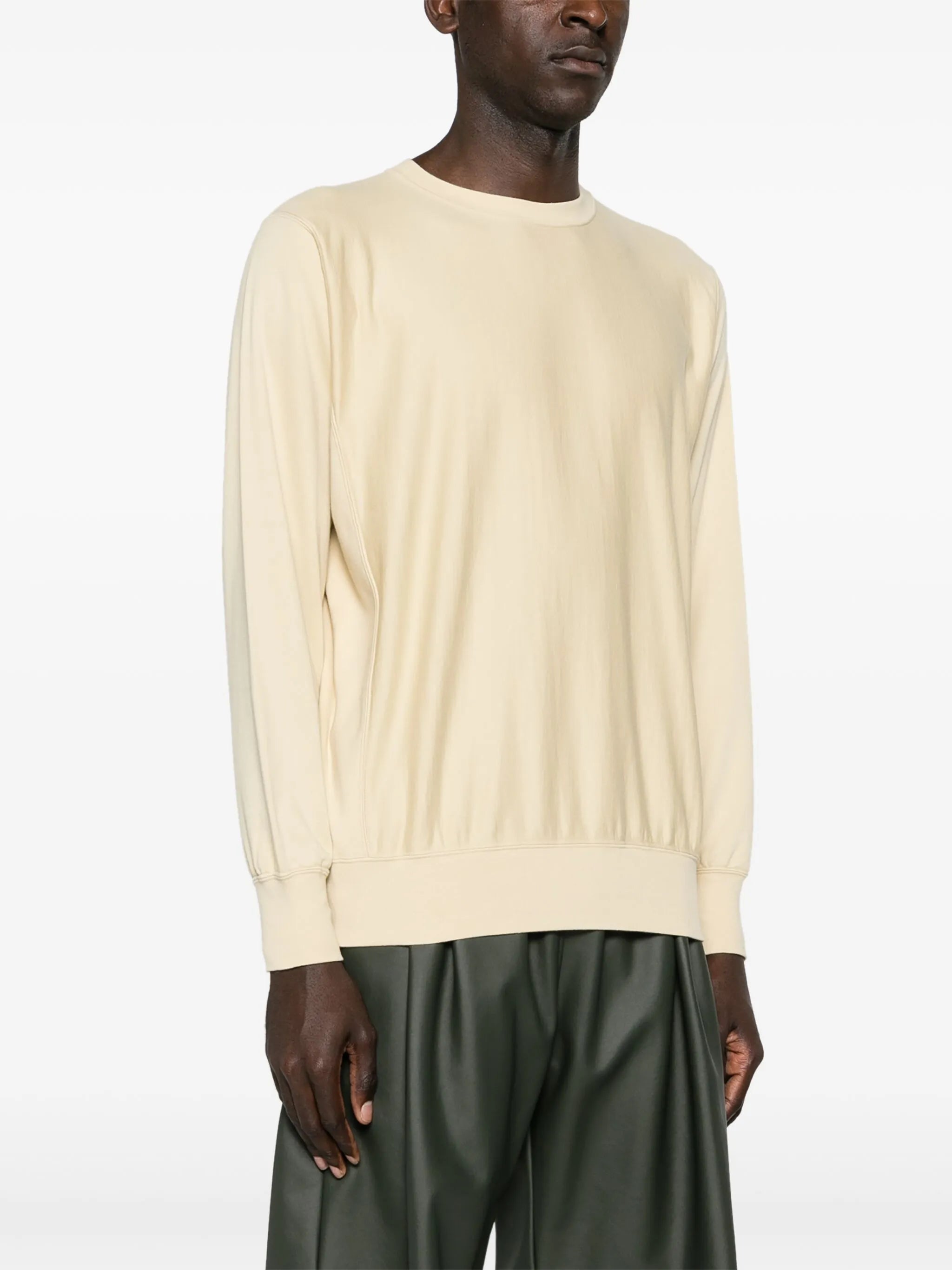 crew-neck cotton sweatshirt