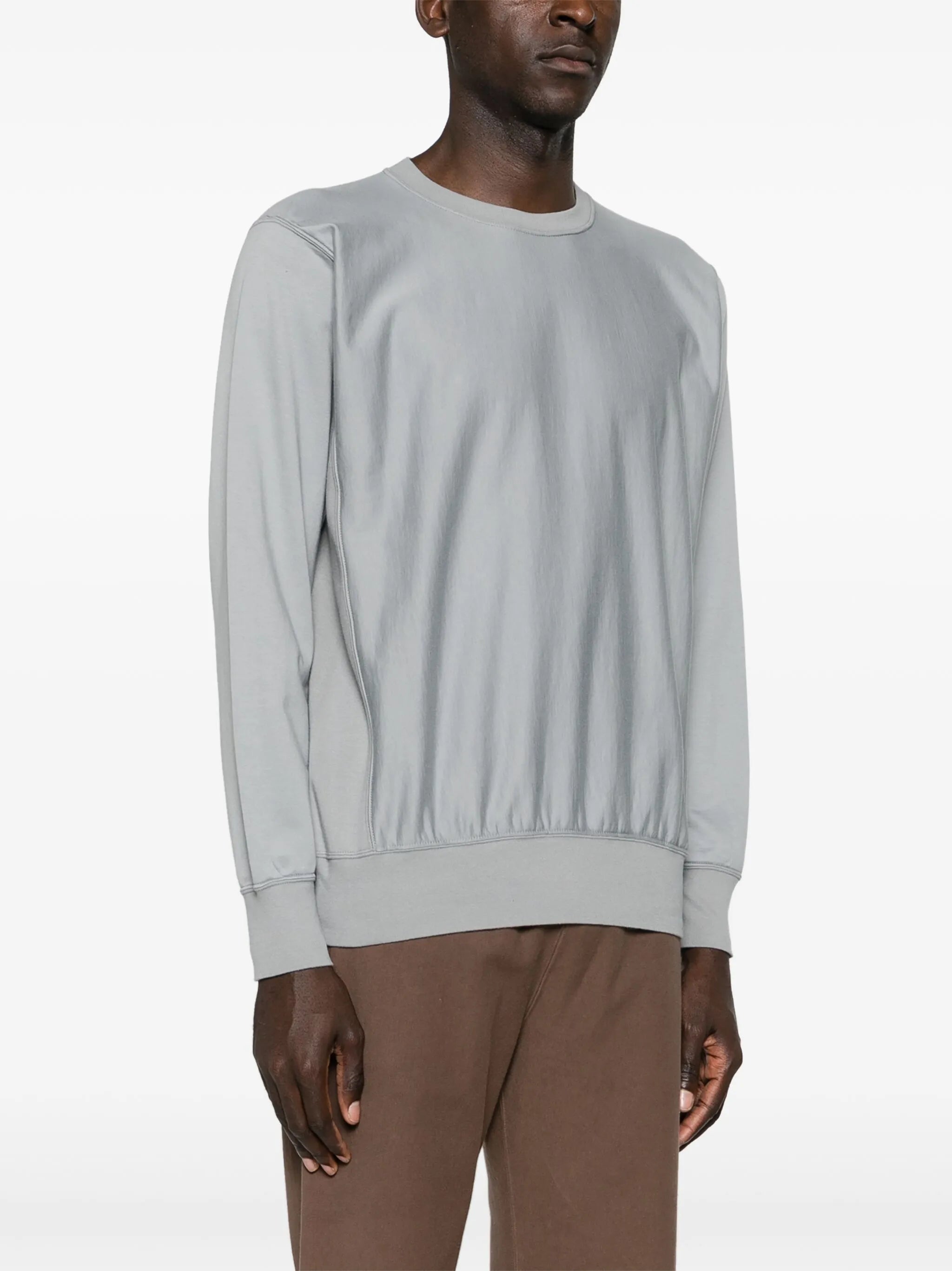 crew-neck cotton sweatshirt