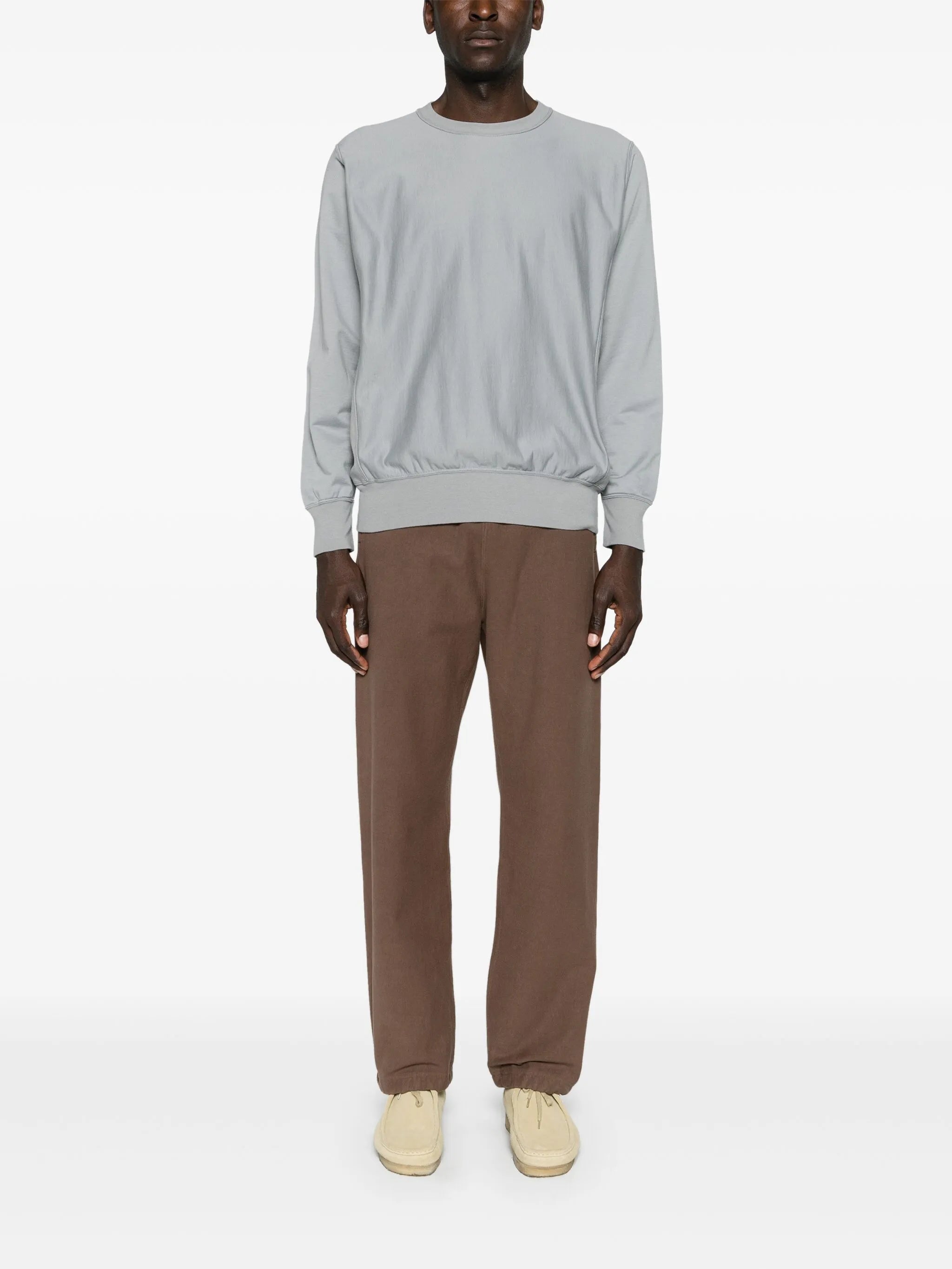 crew-neck cotton sweatshirt