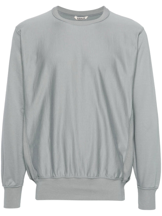 crew-neck cotton sweatshirt