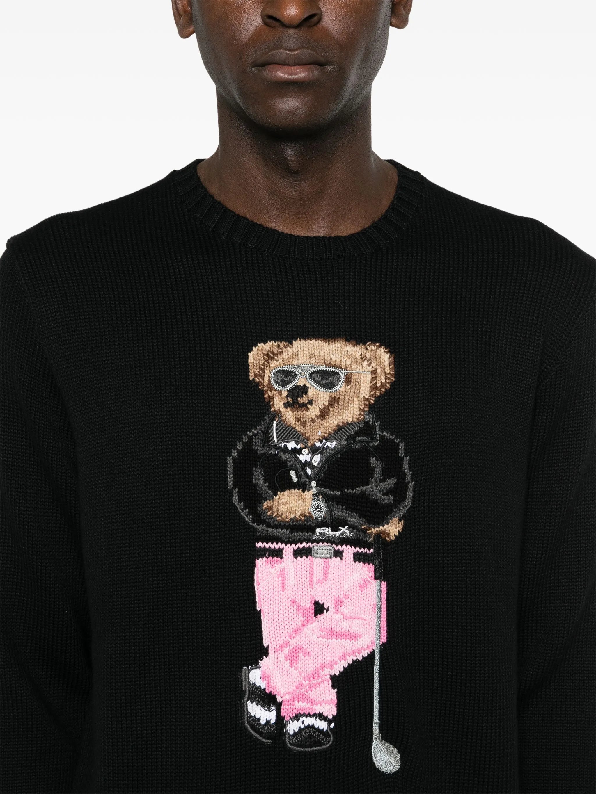 Polo Bear-intarsia jumper