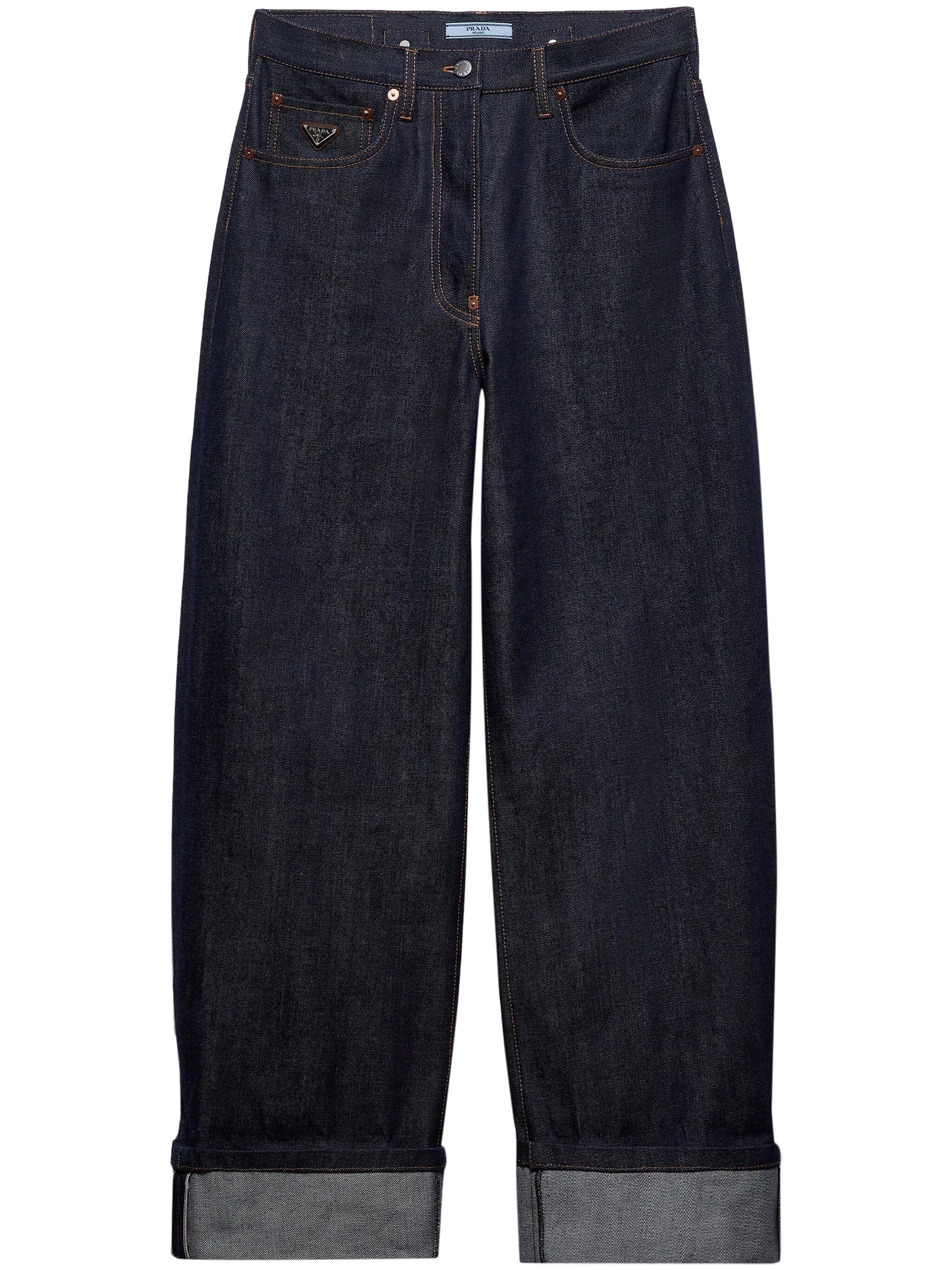 low-rise wide-leg jeans