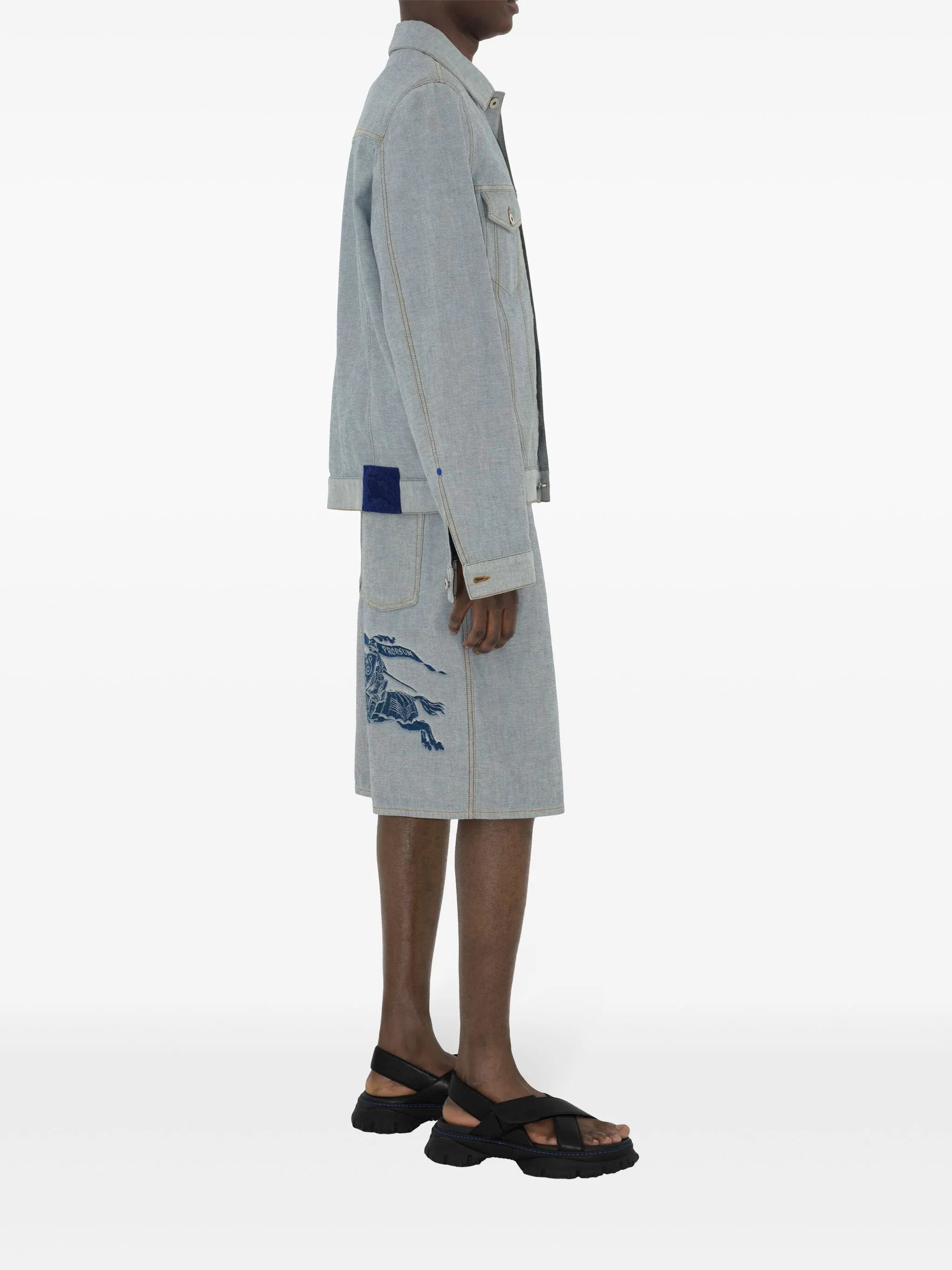 EKD-motif denim jacket