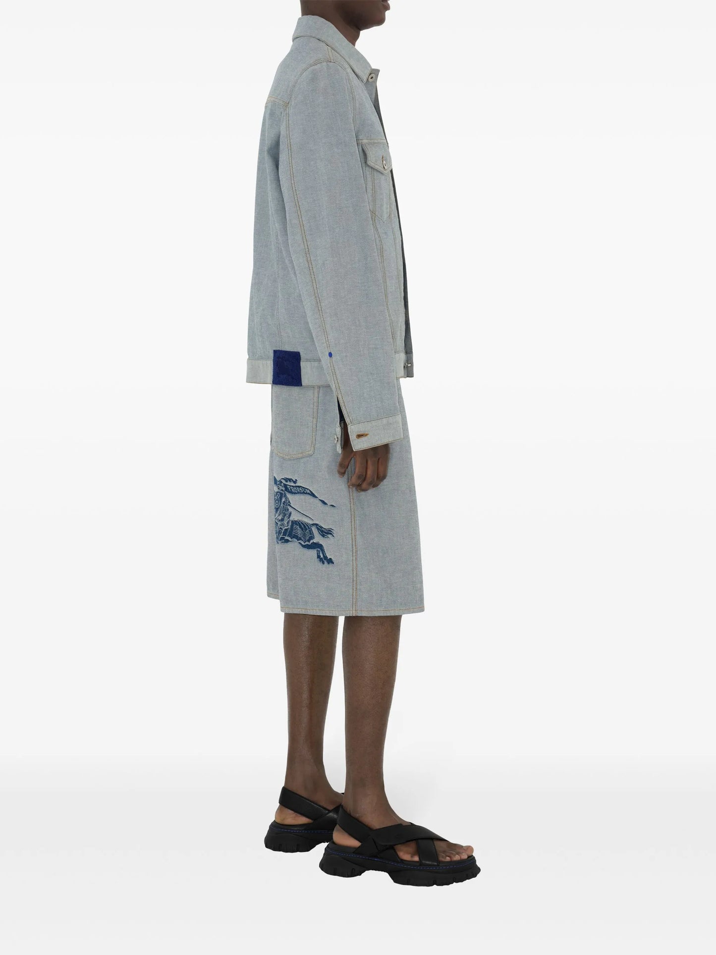 EKD-motif denim jacket
