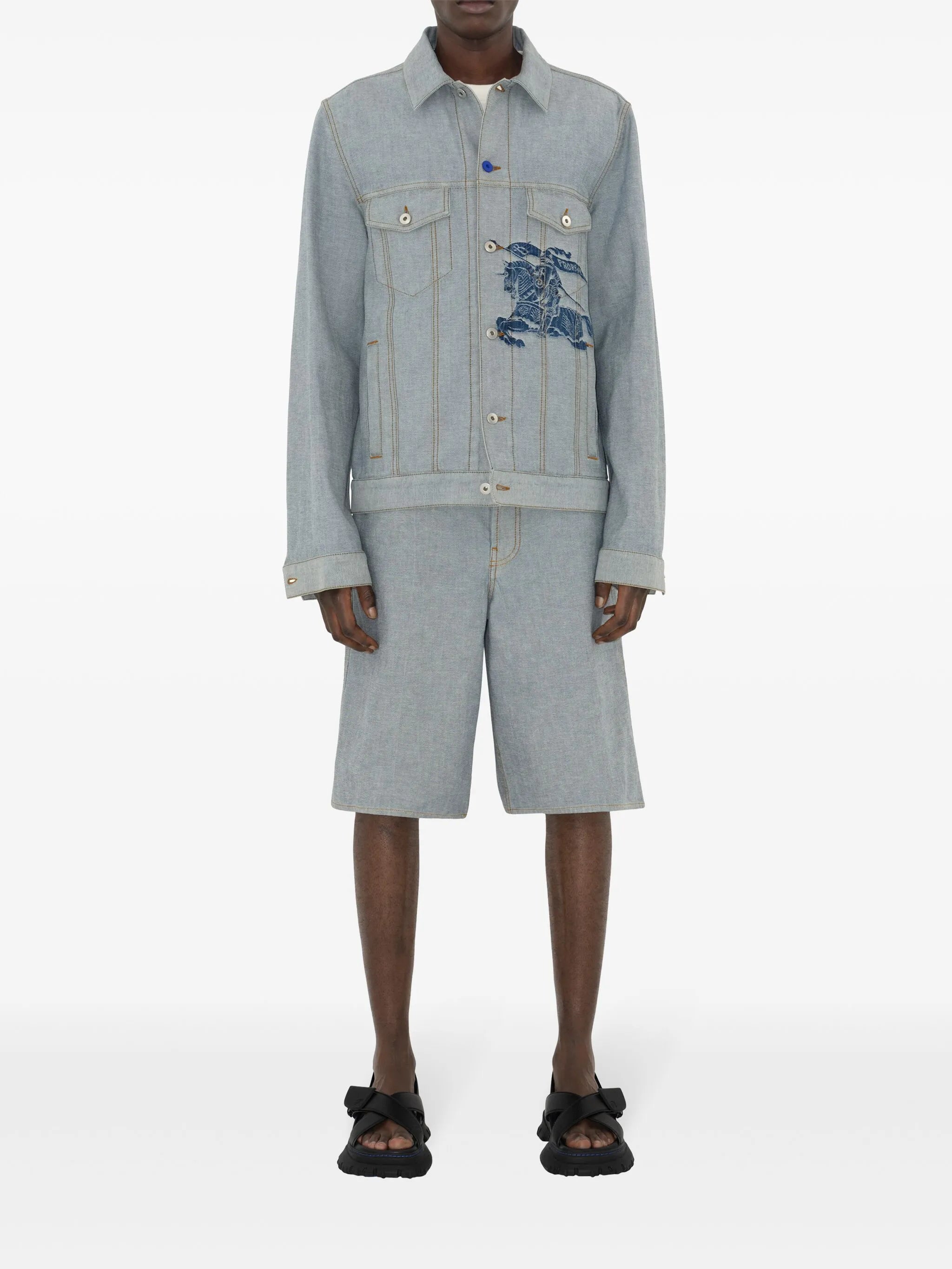EKD-motif denim jacket
