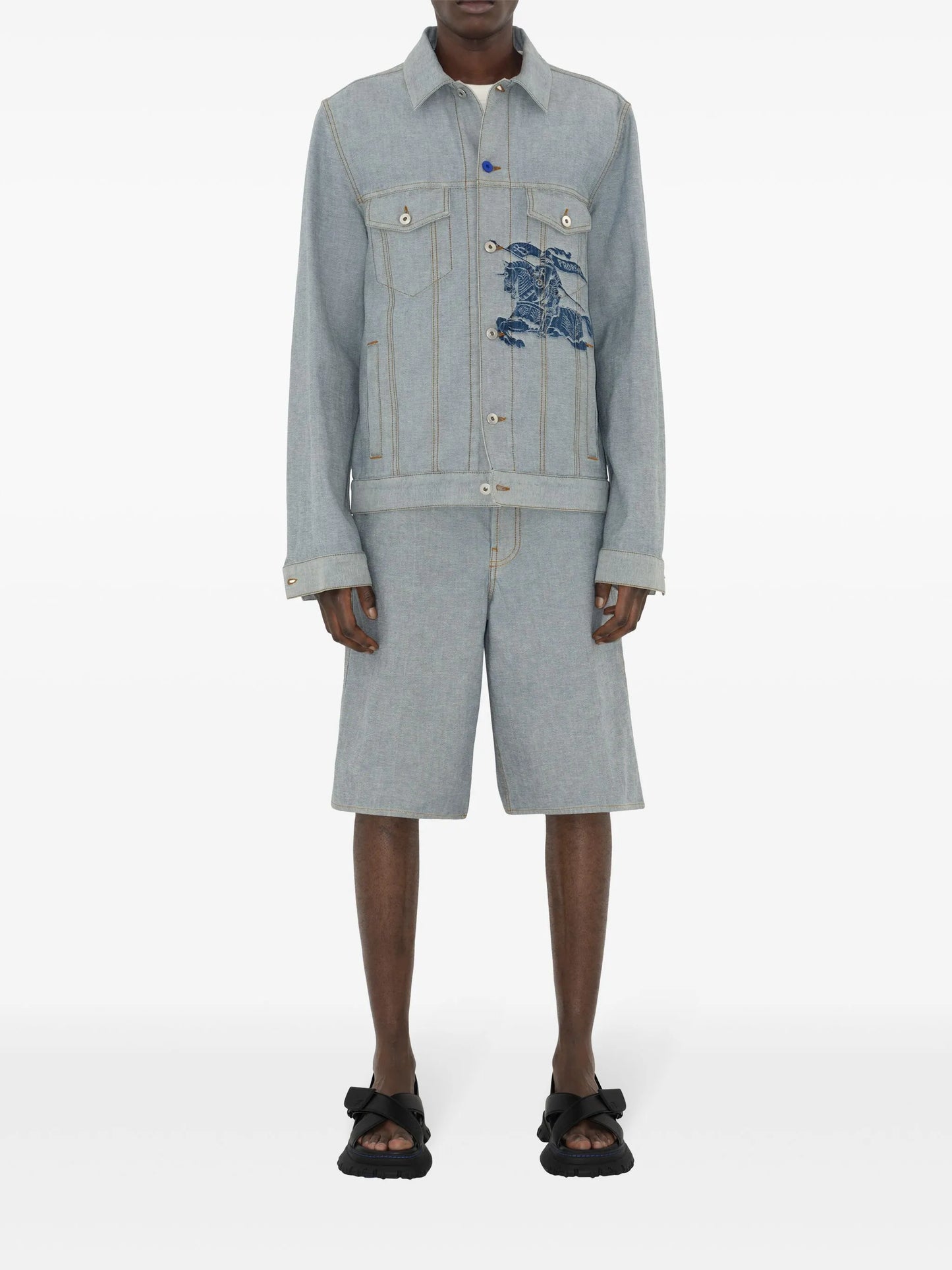 EKD-motif denim jacket