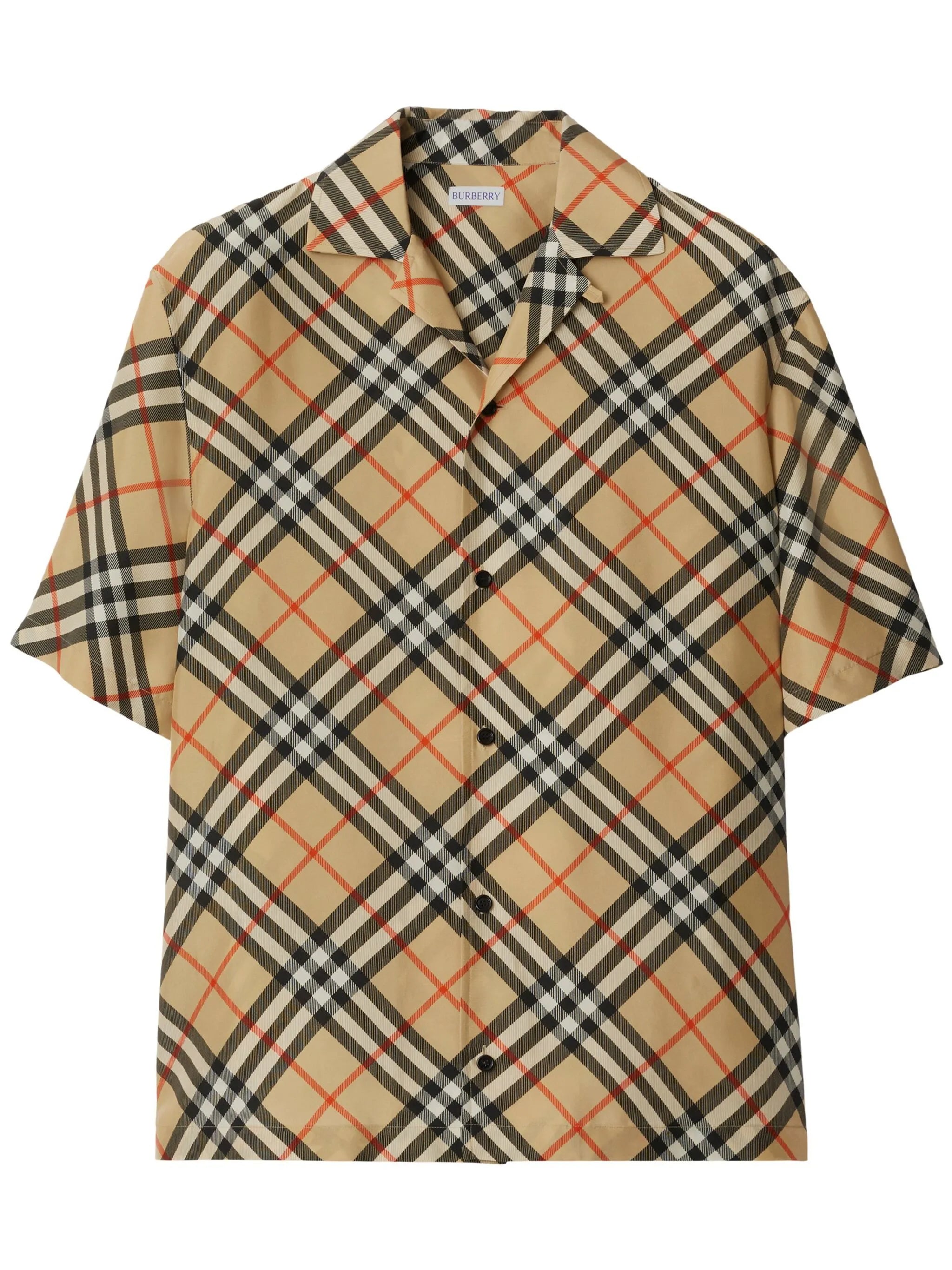 Nova check silk shirt